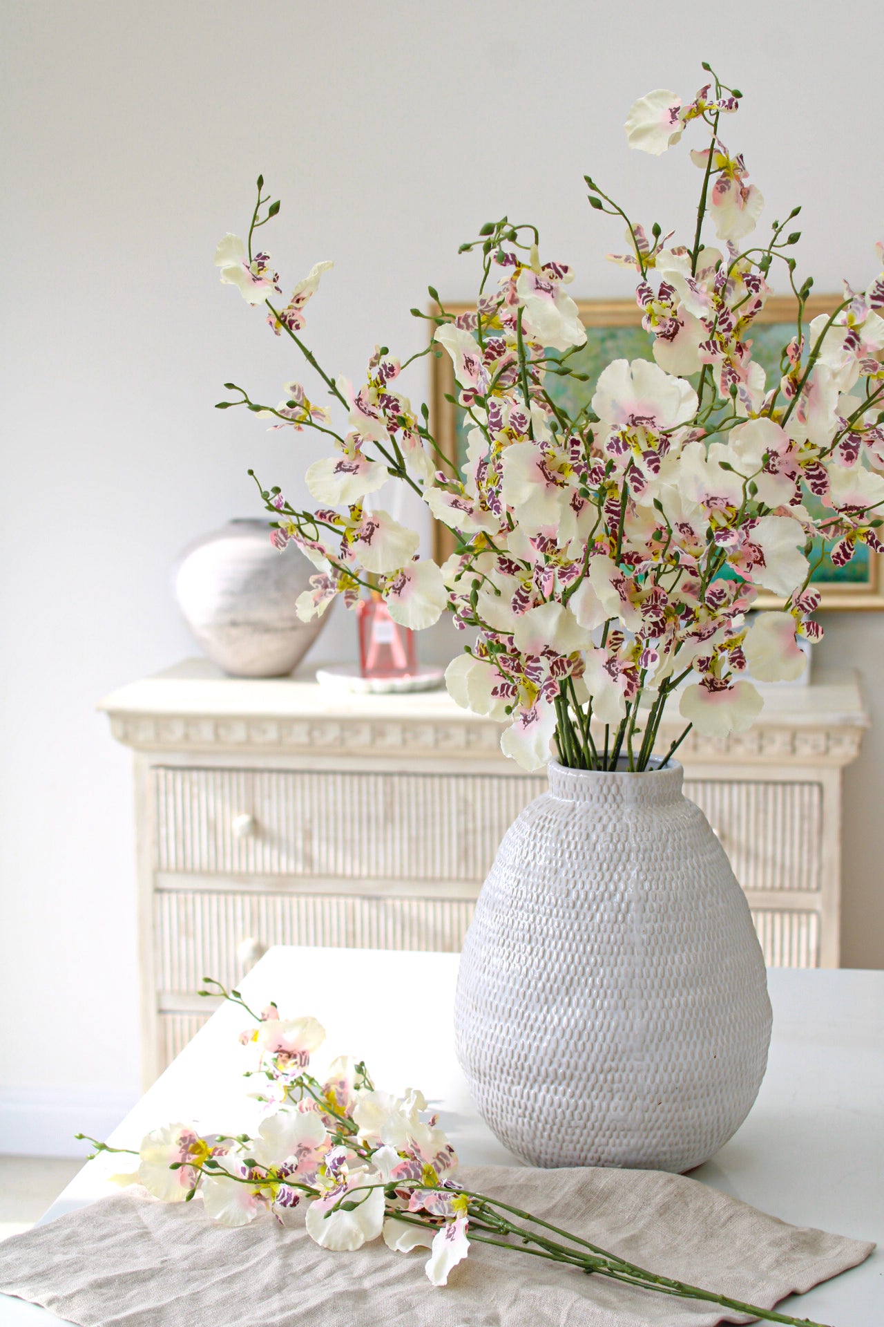 Faux Ballerina Dancing Orchid Stem