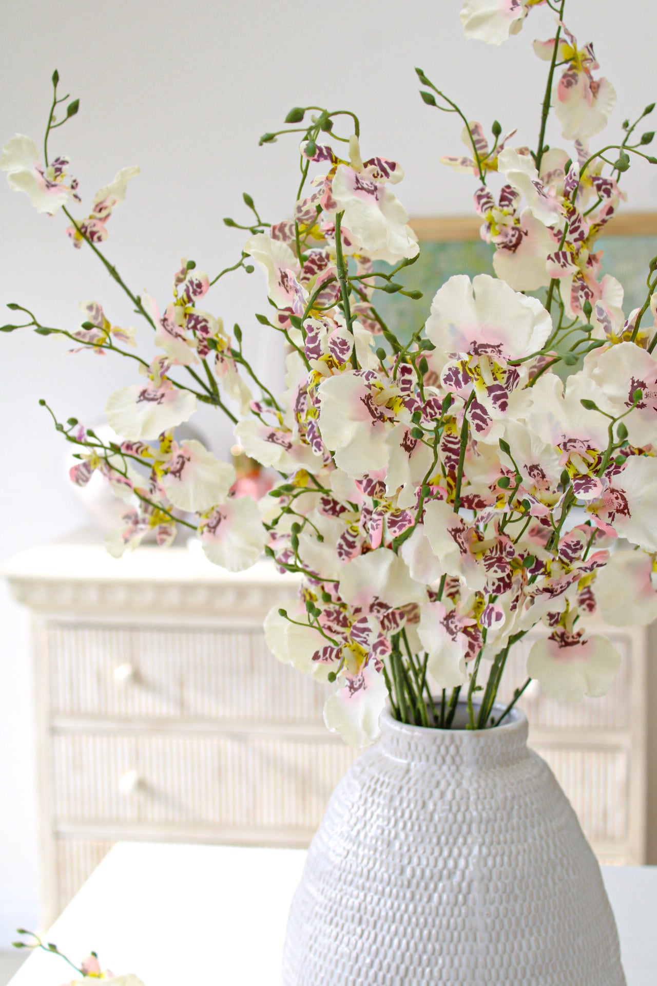 Faux Ballerina Dancing Orchid Stem