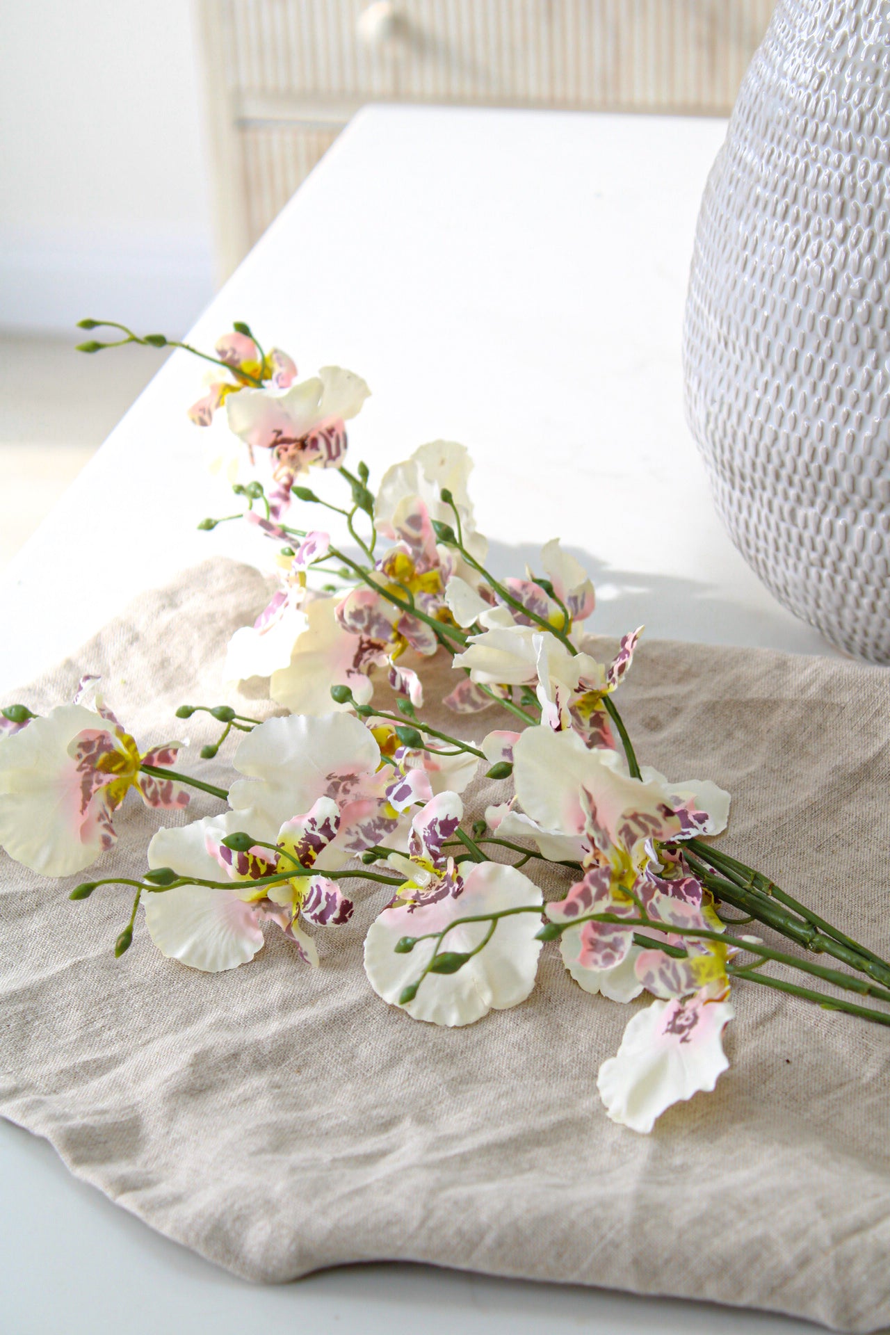 Faux Ballerina Dancing Orchid Stem