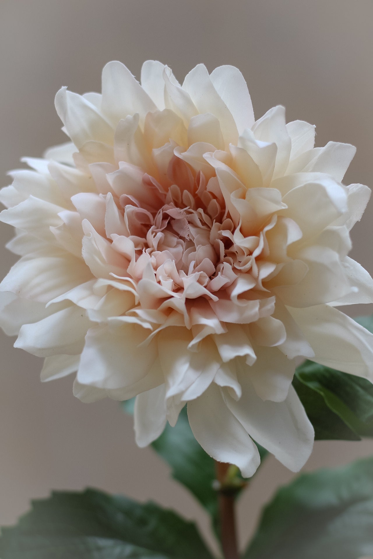 Faux Blush Pink Dahlia Stem Real Touch