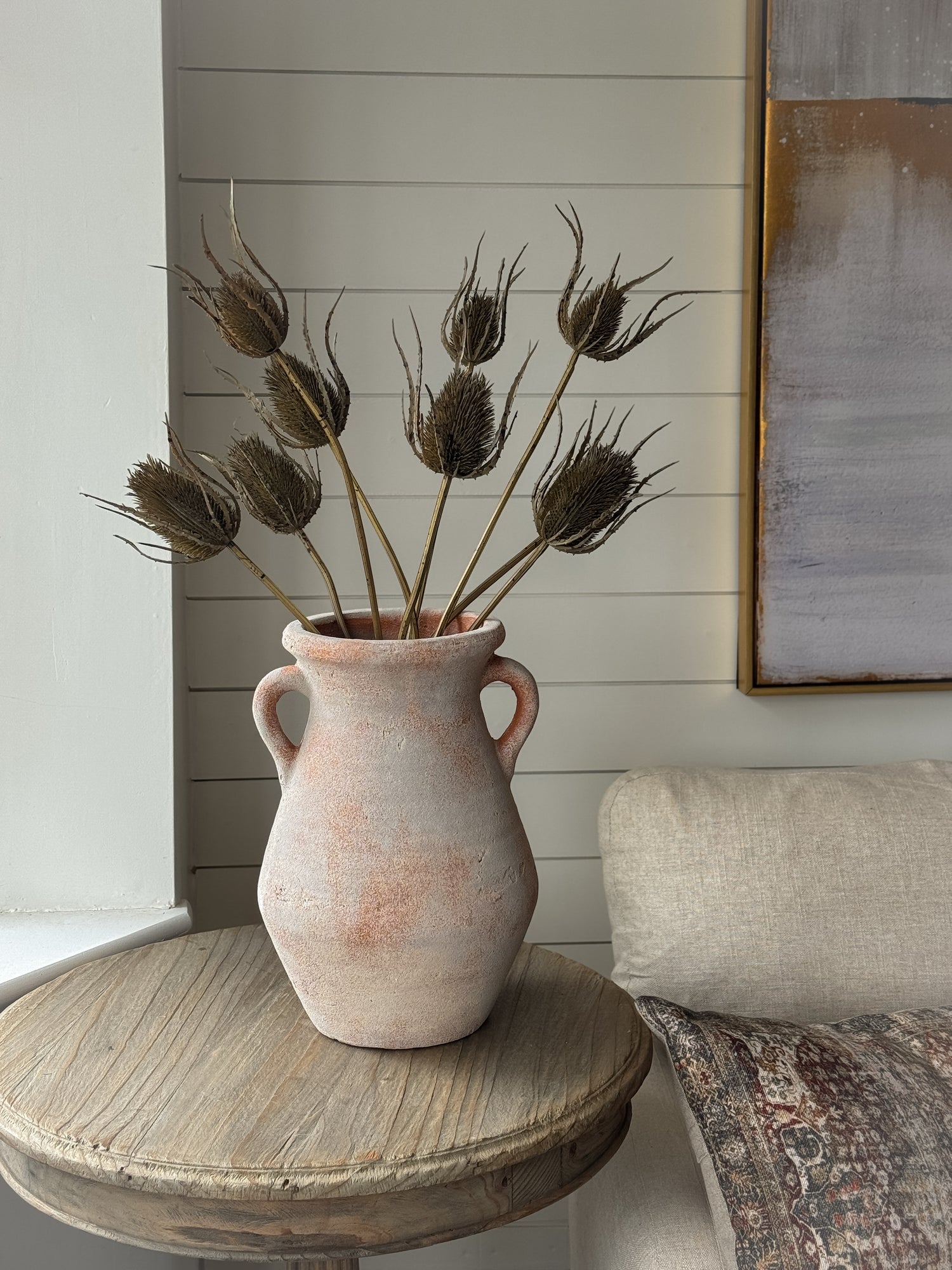 Faux Brown Teasel Bunch