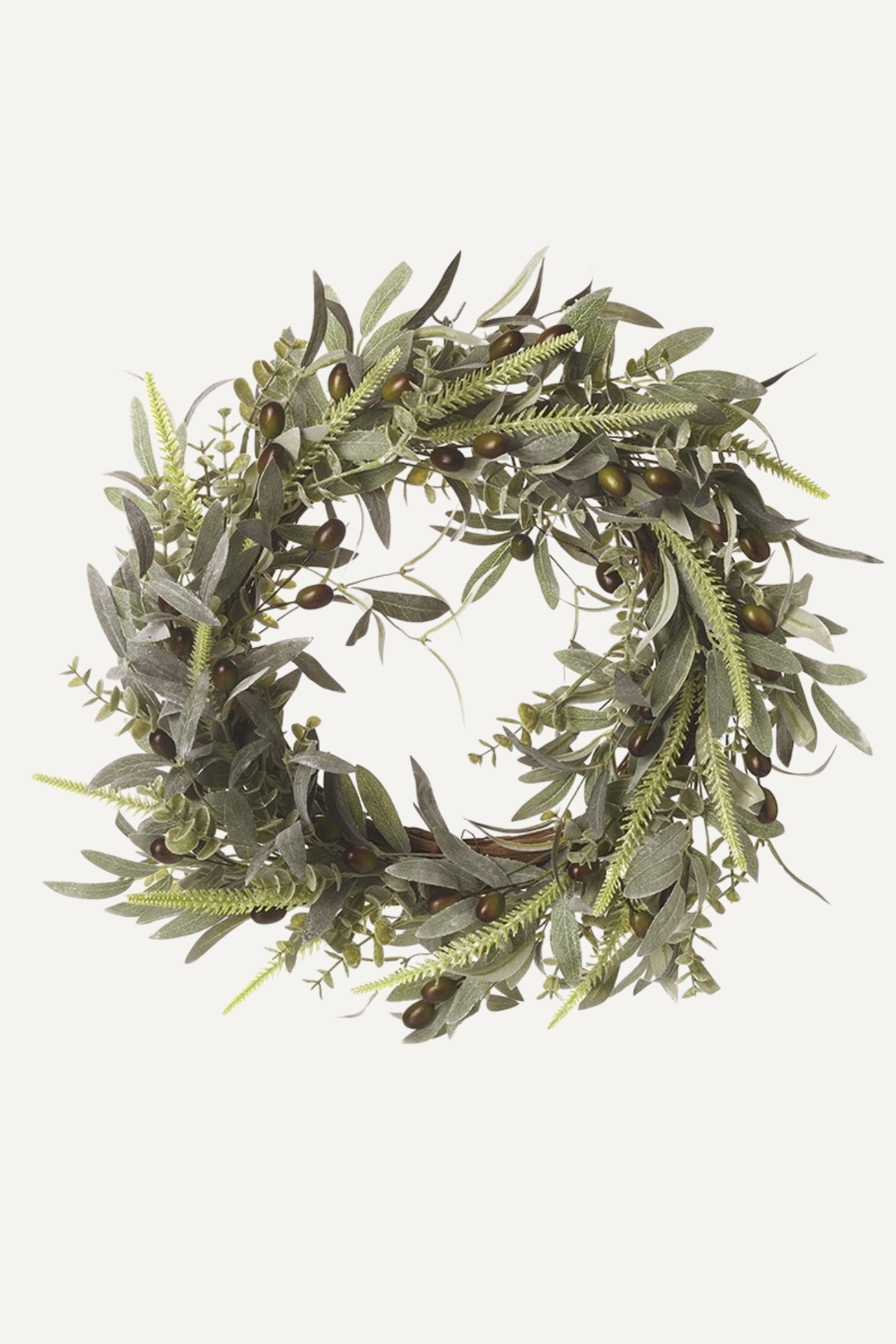 Faux Olive Leaves Wreath