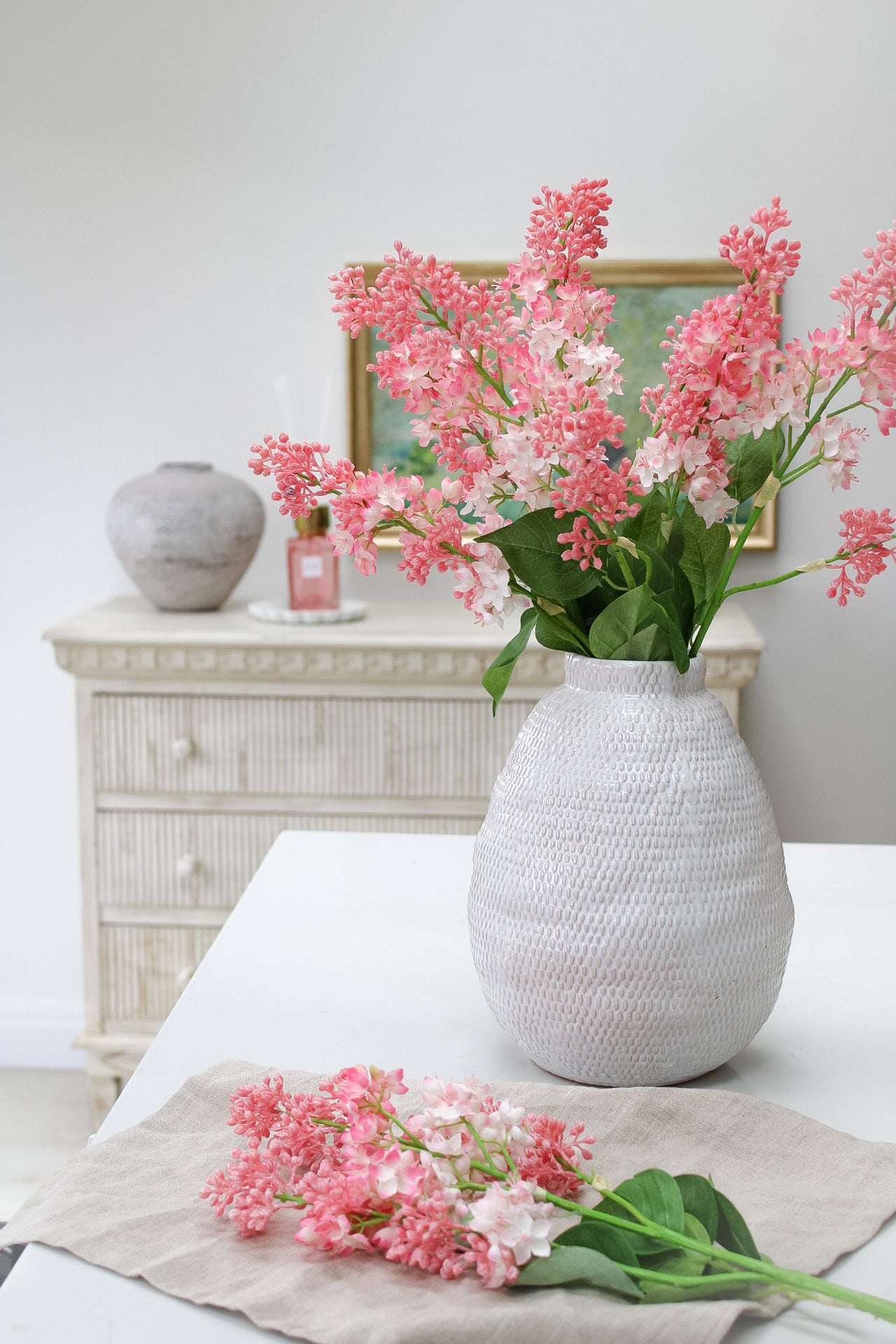 Faux Pale Pink Lilac Spray