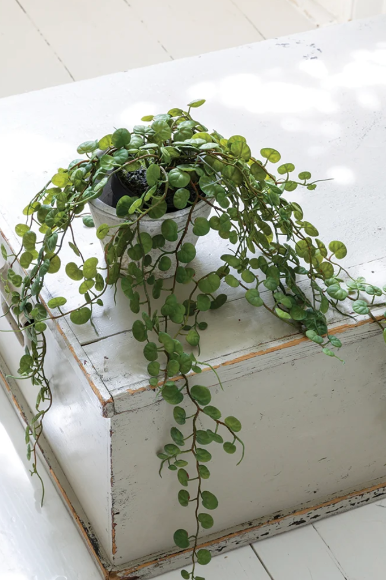Faux String of Hearts in Pot