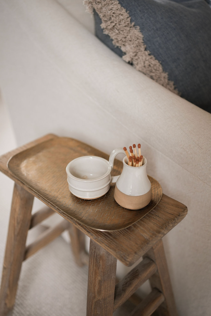 Forged Brass Candle Tray