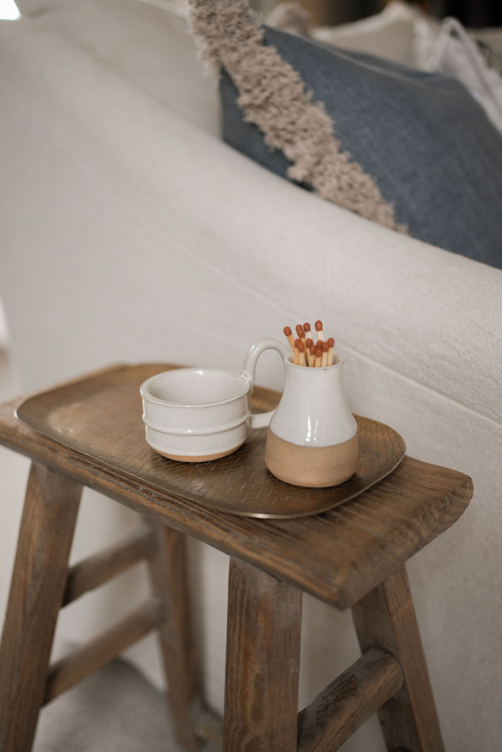 Forged Brass Candle Tray