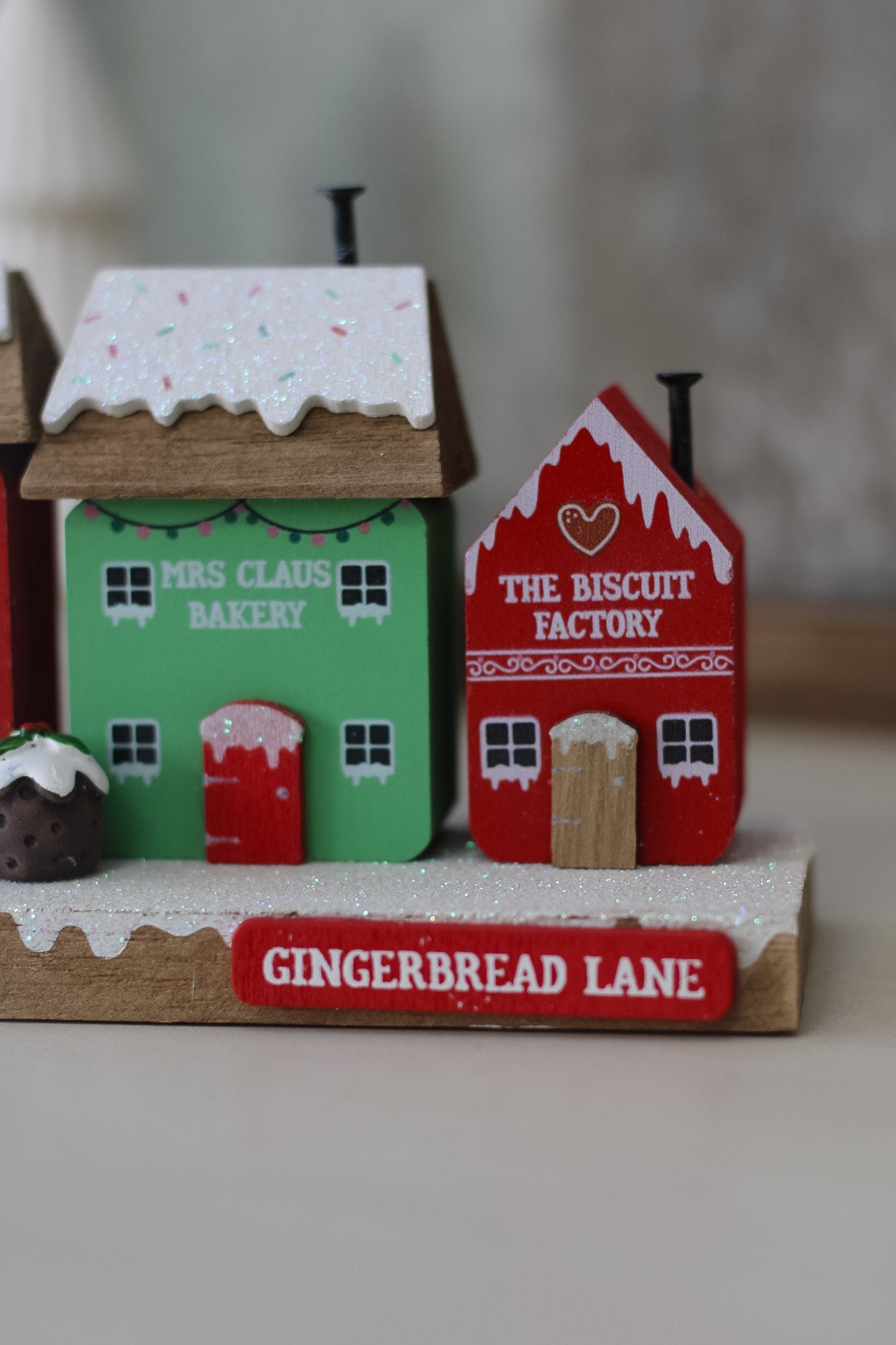 Gingerbread Lane Wooden Street Decoration