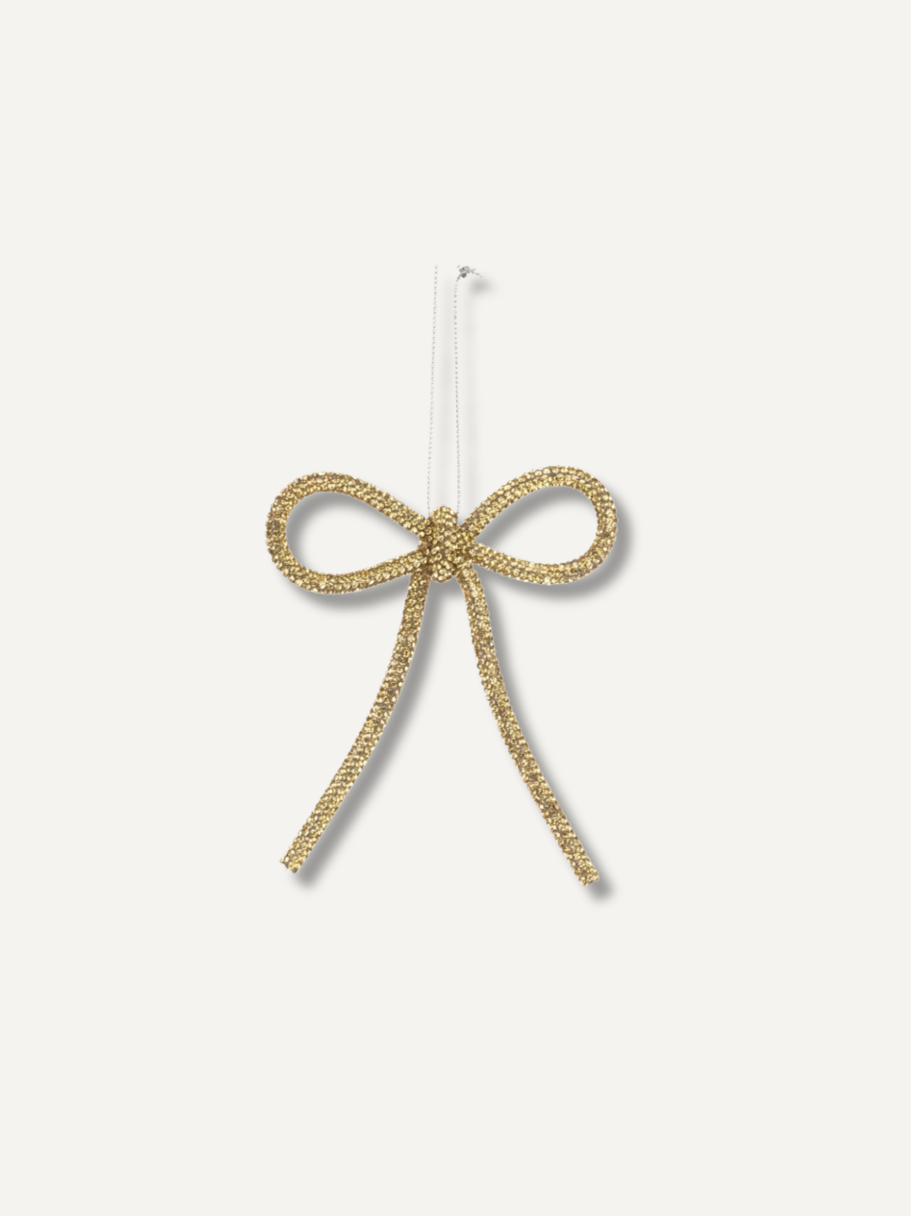 Gold Bow Christmas Tree Decoration