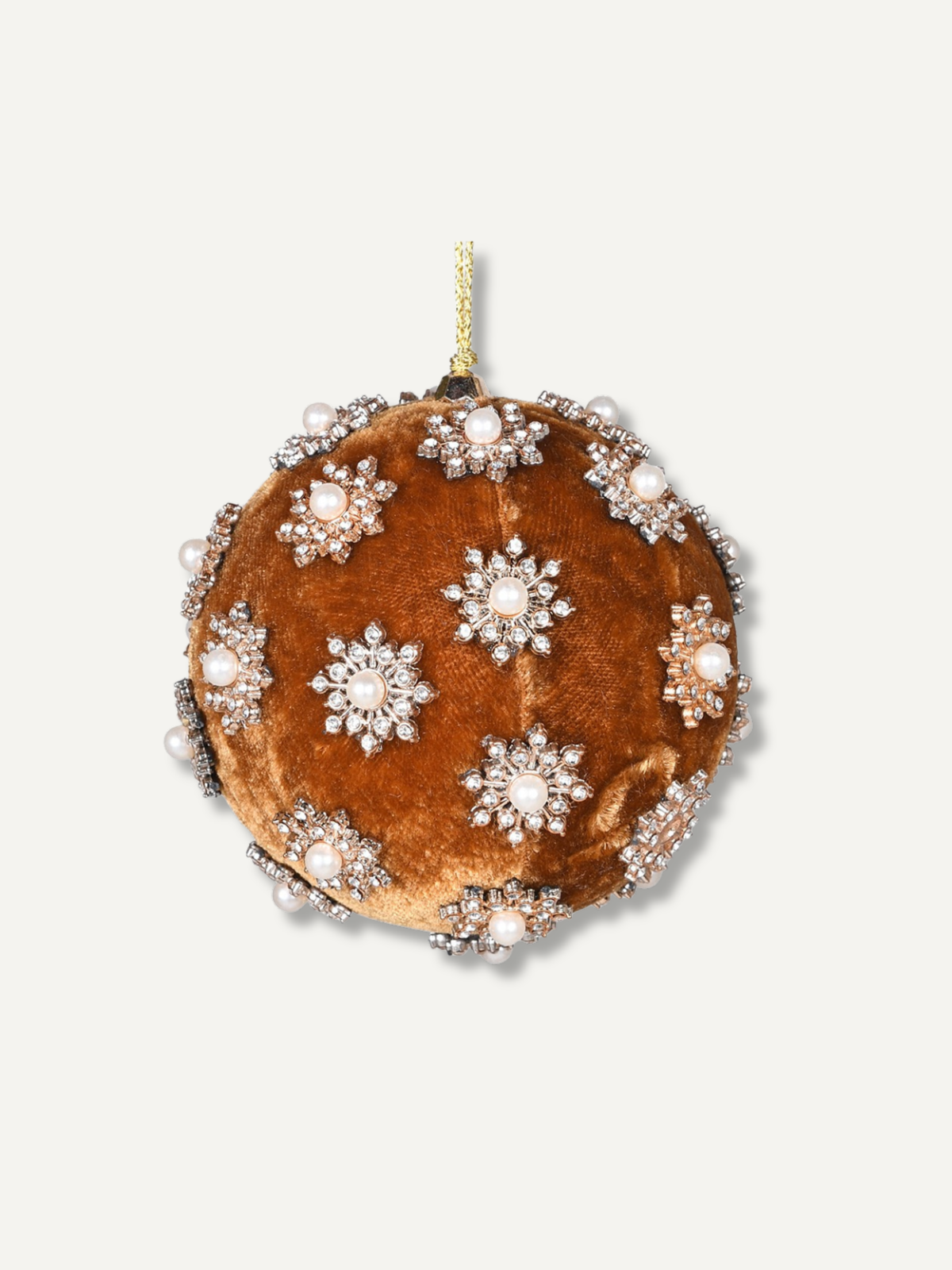 Gold Pearl Christmas Tree Bauble