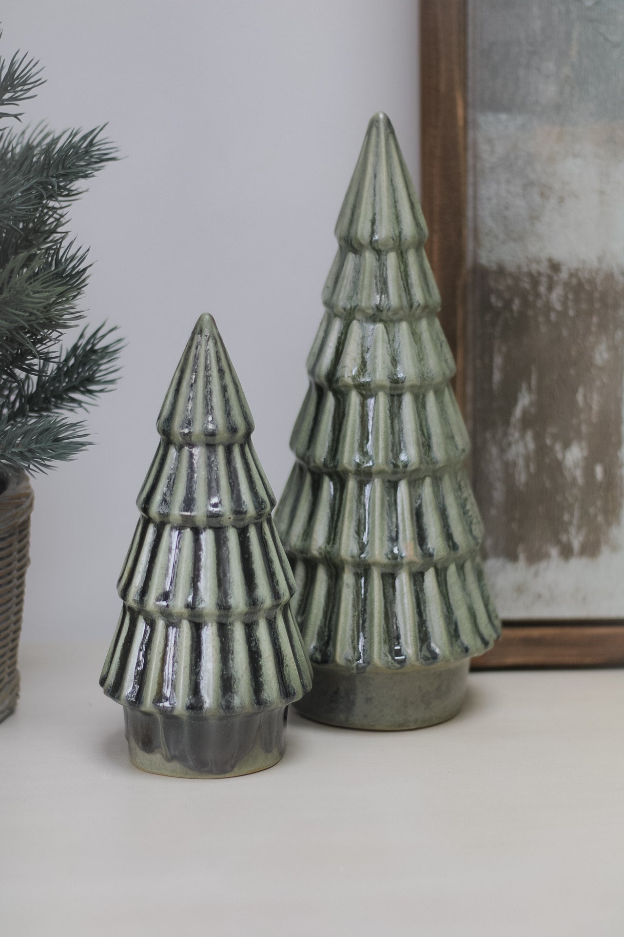 Green Porcelain Christmas Trees 004