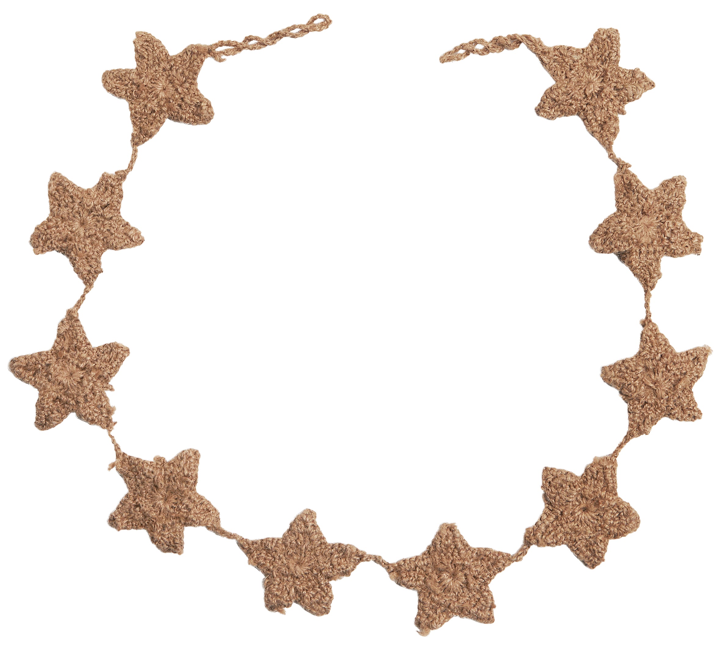 Jute Crochet Star Garland