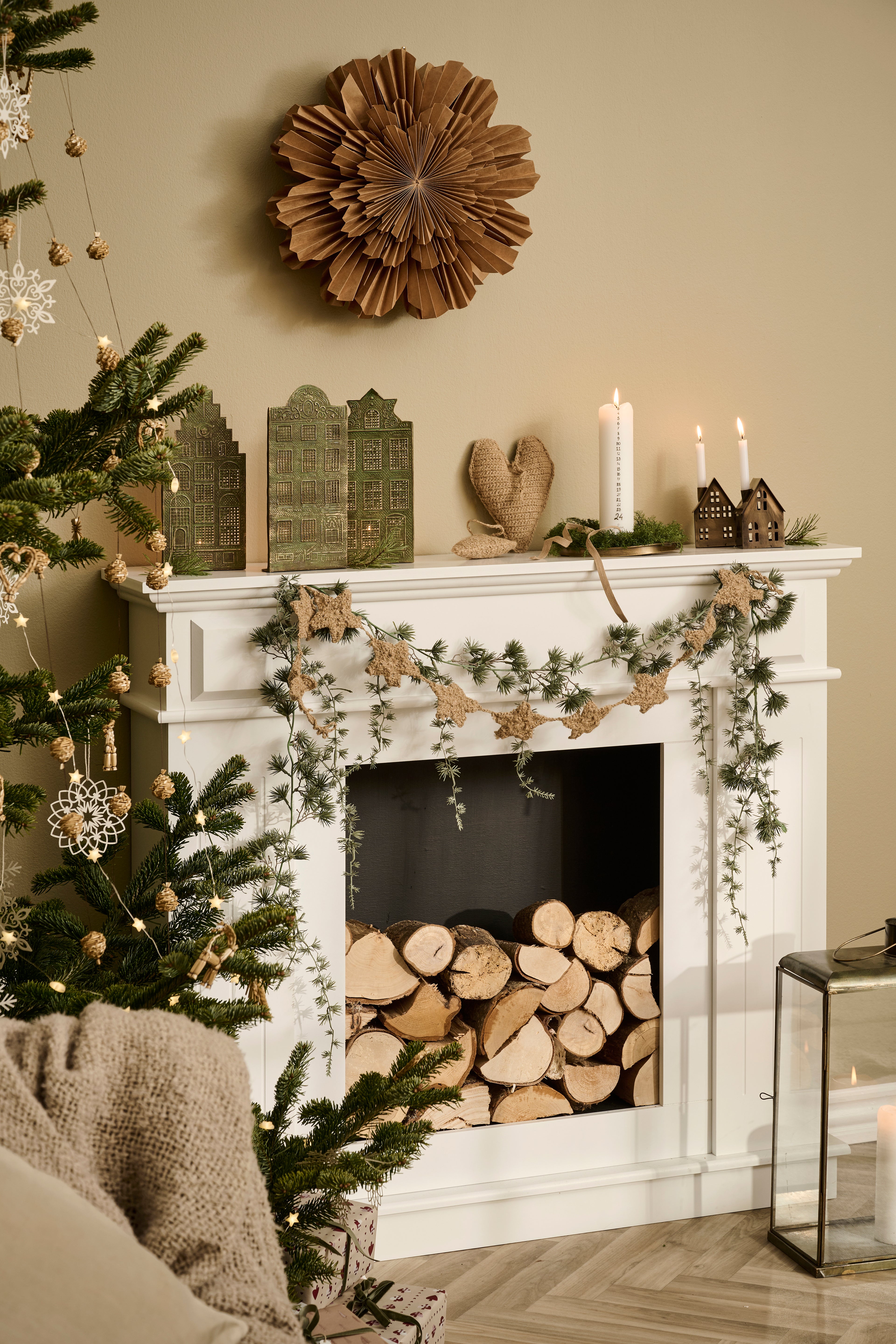 Jute Crochet Star Garland