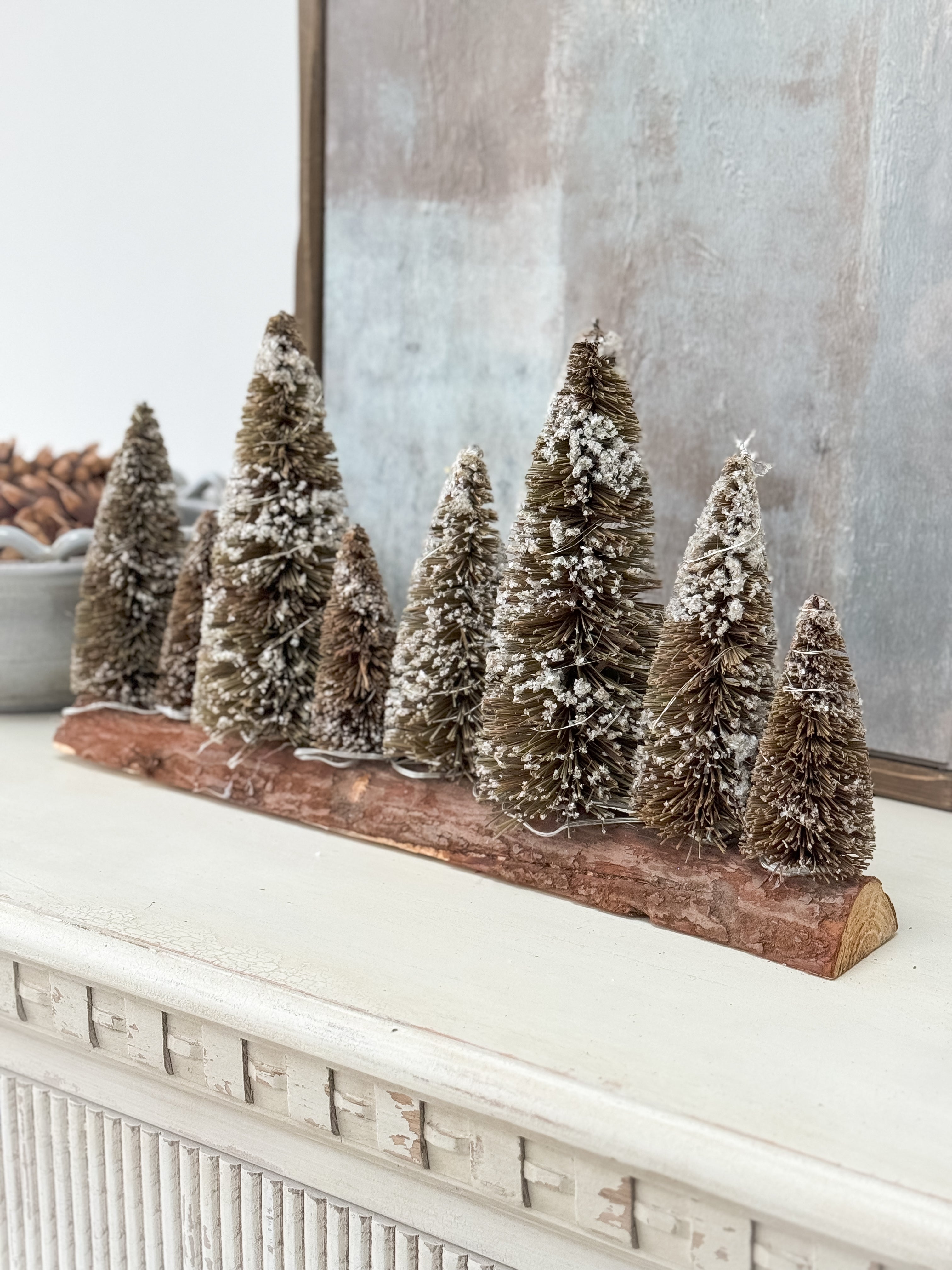 LED Dark Brown Fir Forest Scene 001