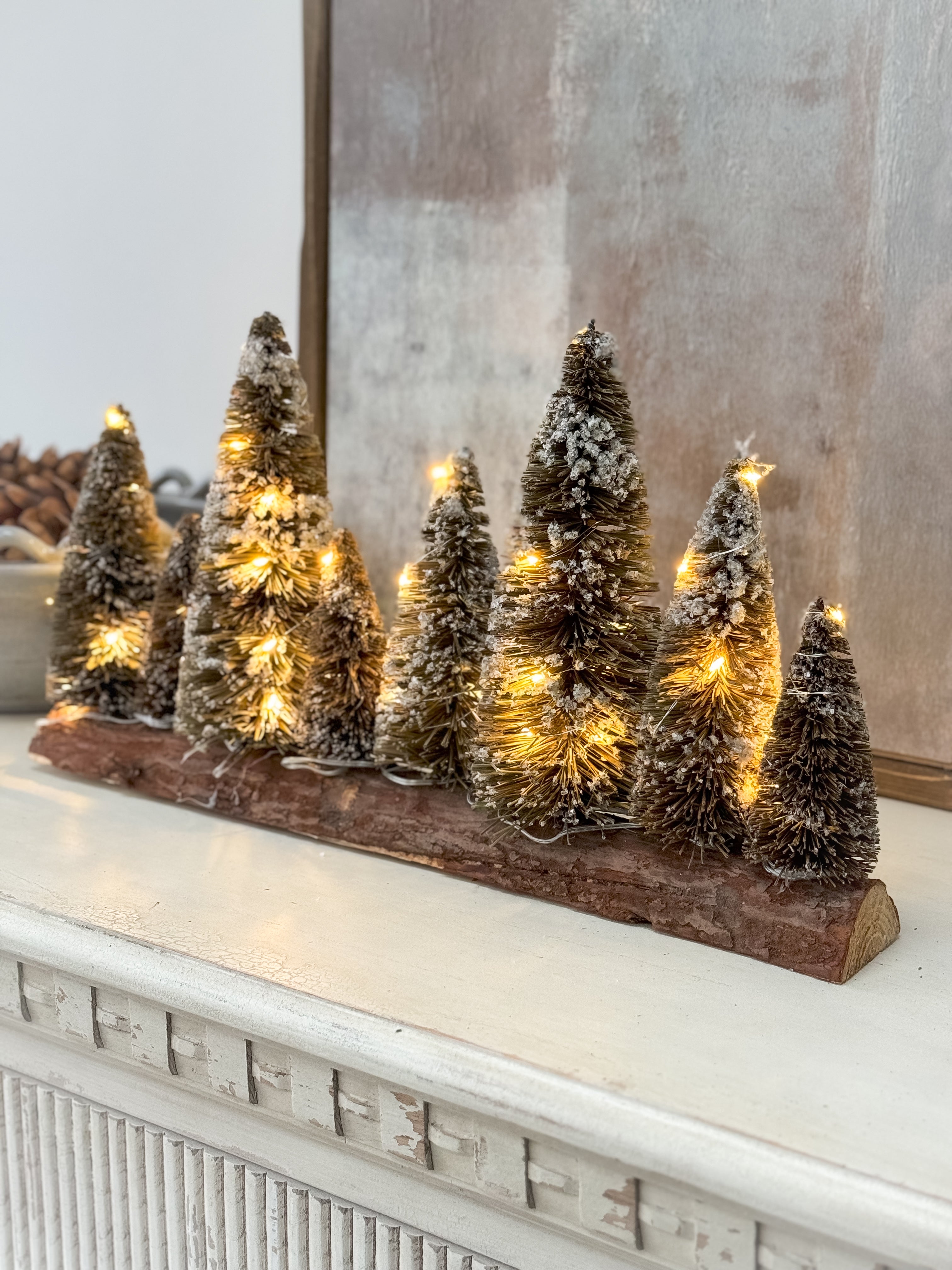 LED Dark Brown Fir Forest Scene 002