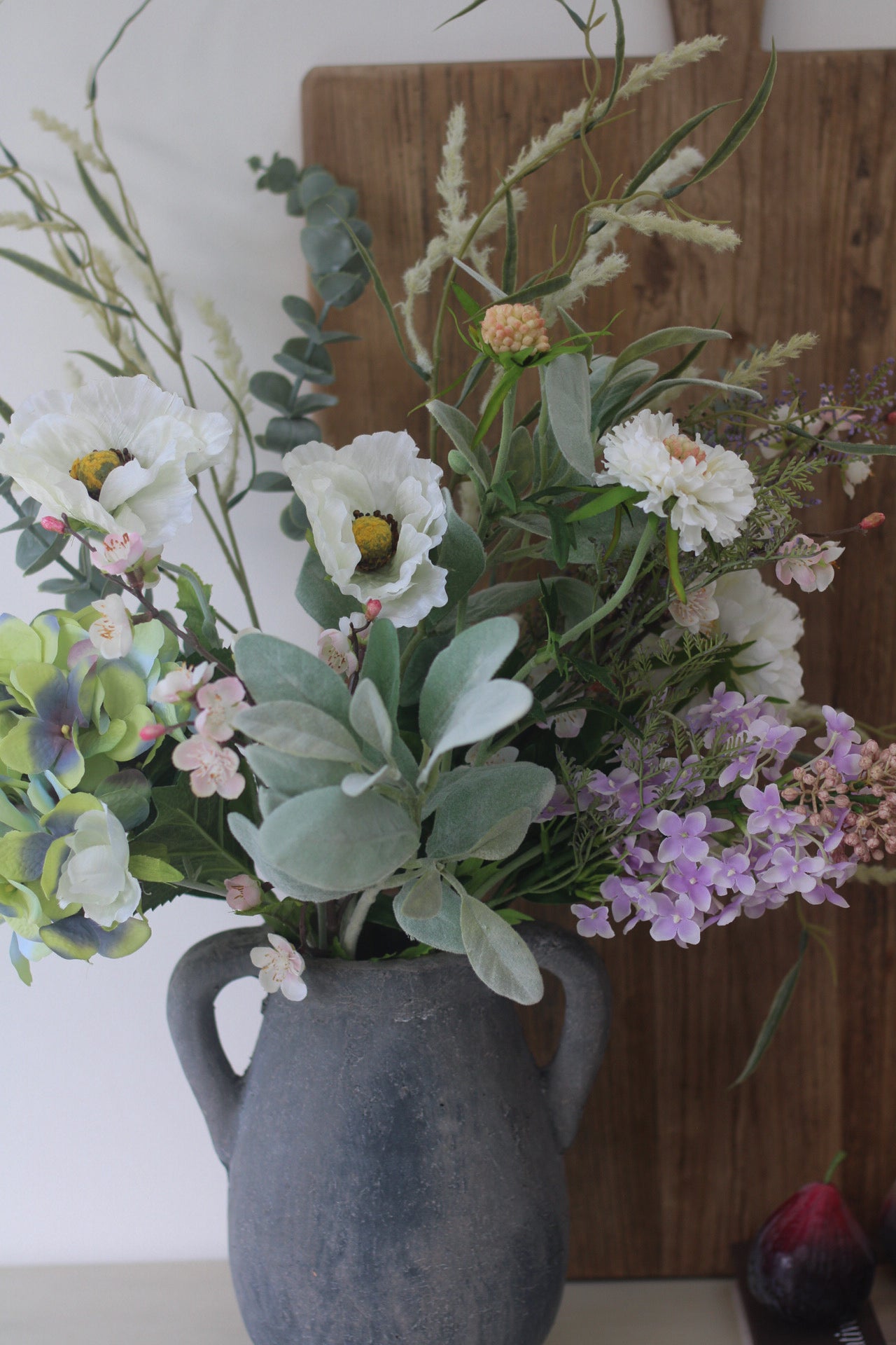 Lilac Country Garden Faux Floral Arrangement