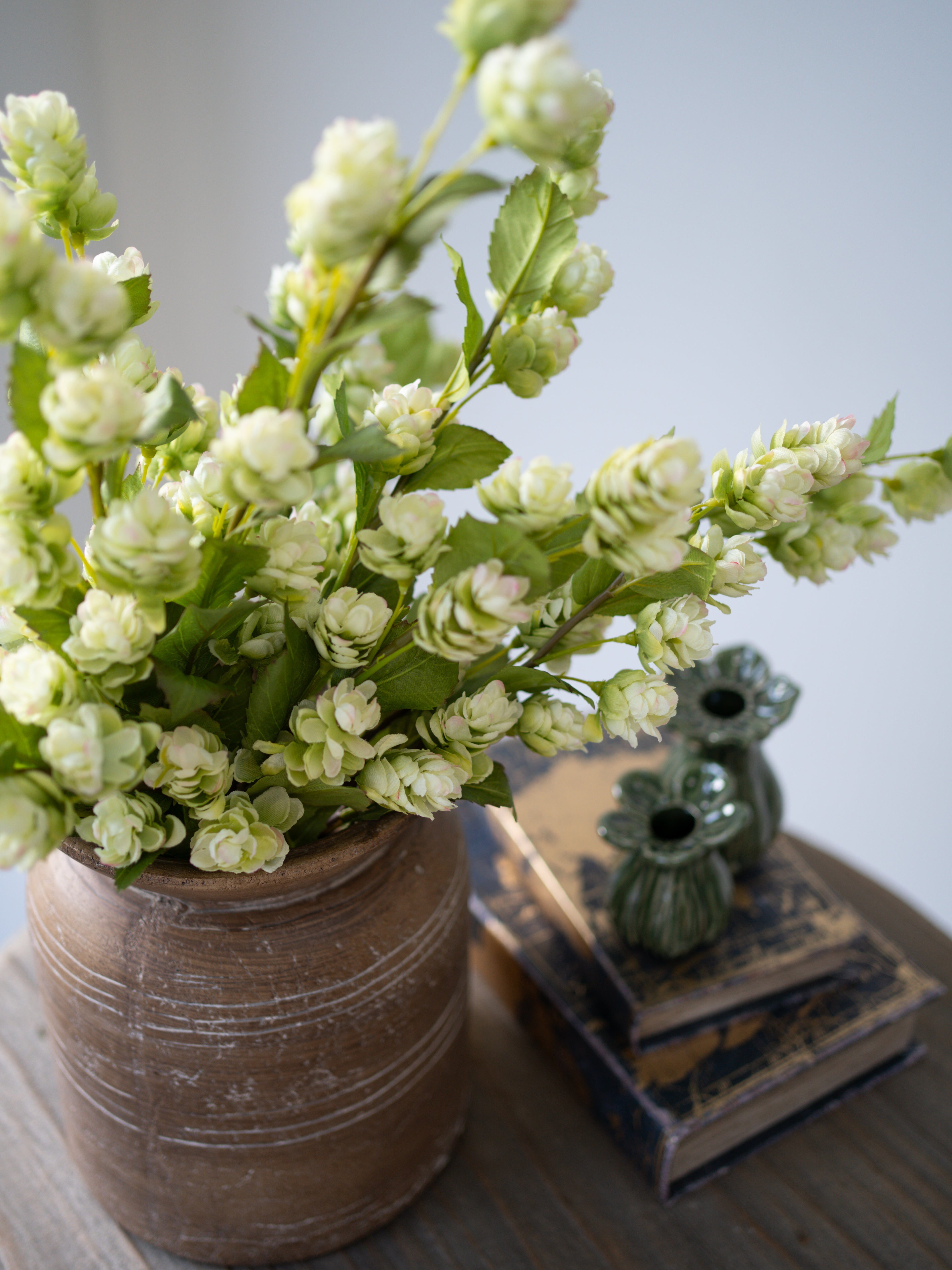 Luxury Faux Green Hops Spray