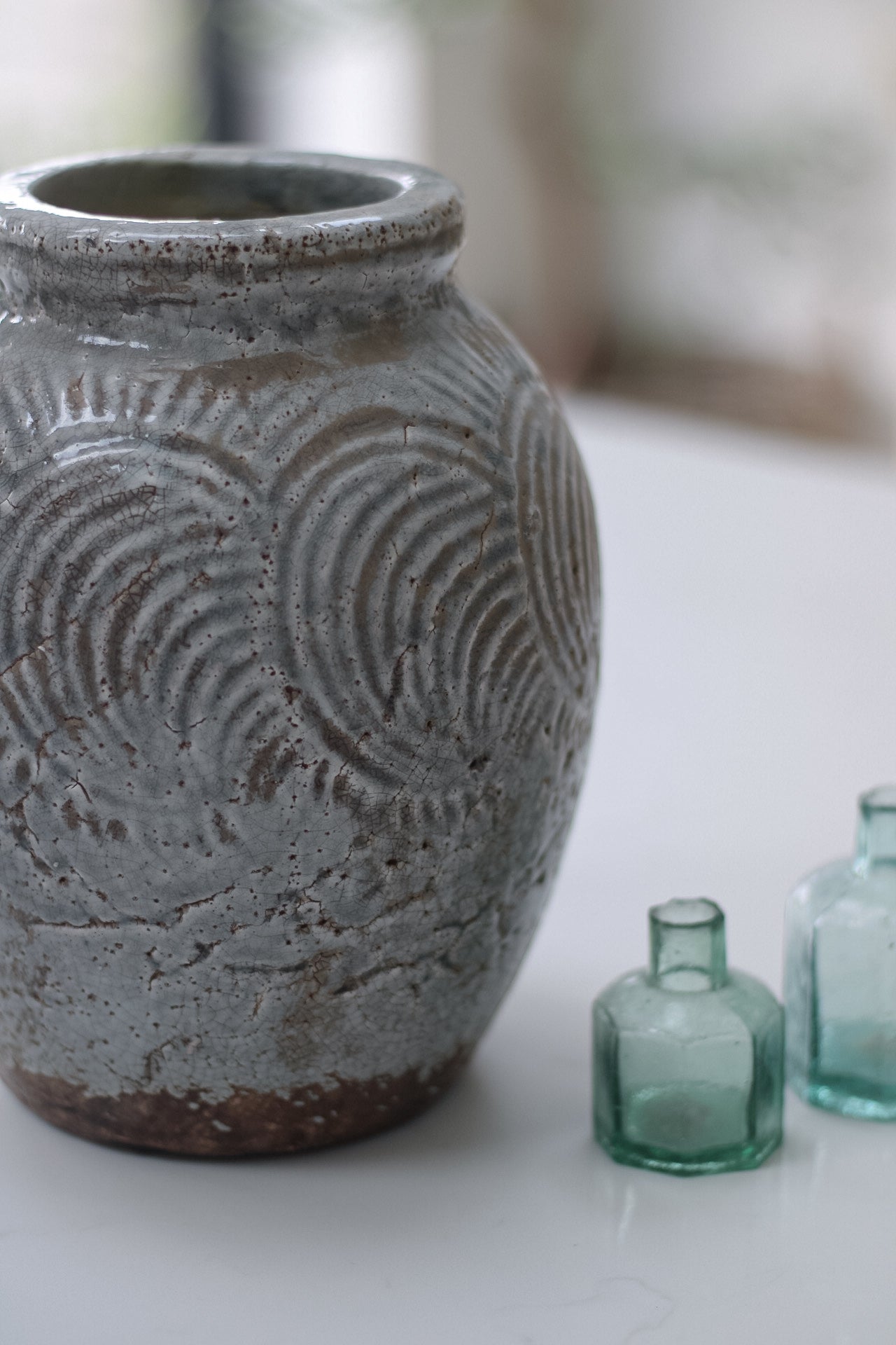 Malvern Distressed Stoneware Vase