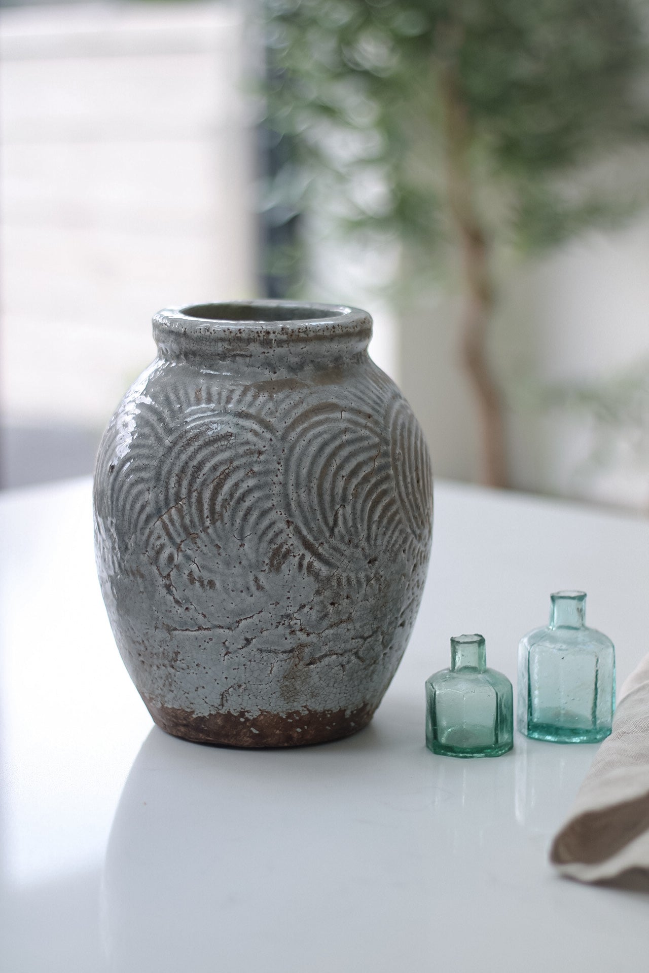 Malvern Distressed Stoneware Vase