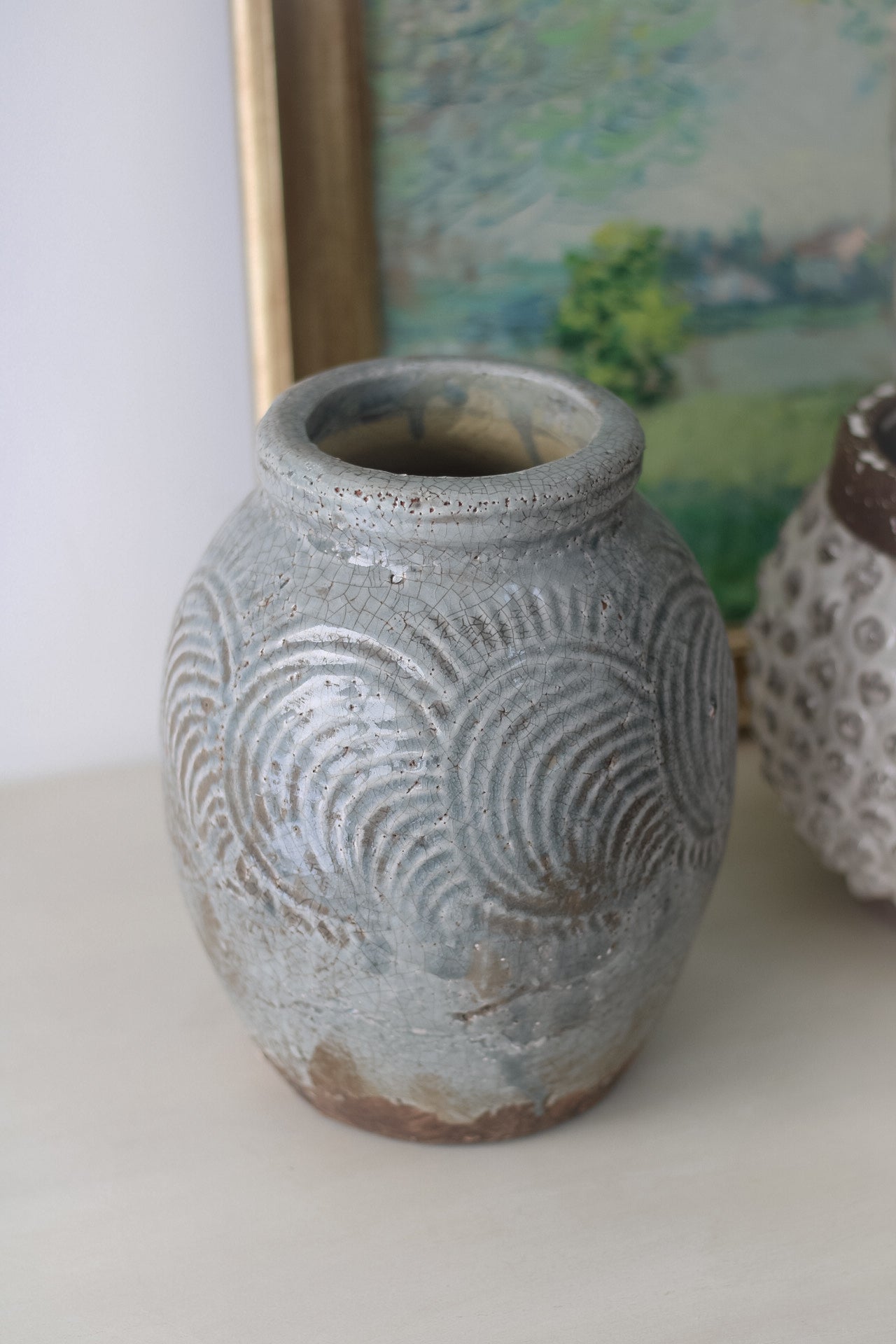 Malvern Distressed Stoneware Vase