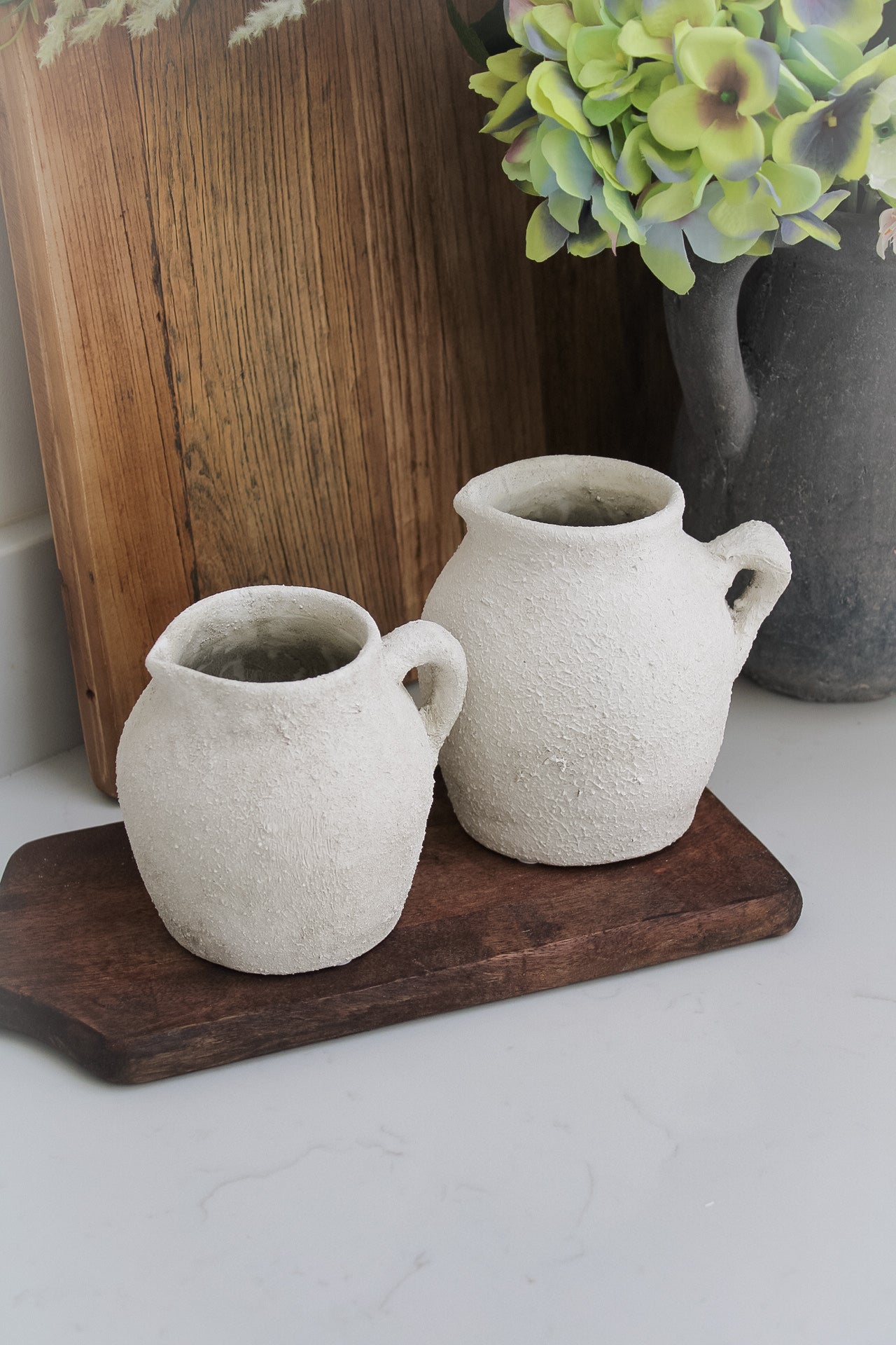 Merton White Textured Jug