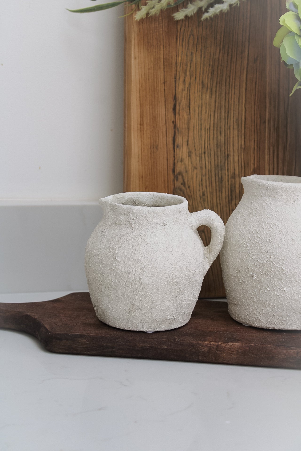 Merton White Textured Jug