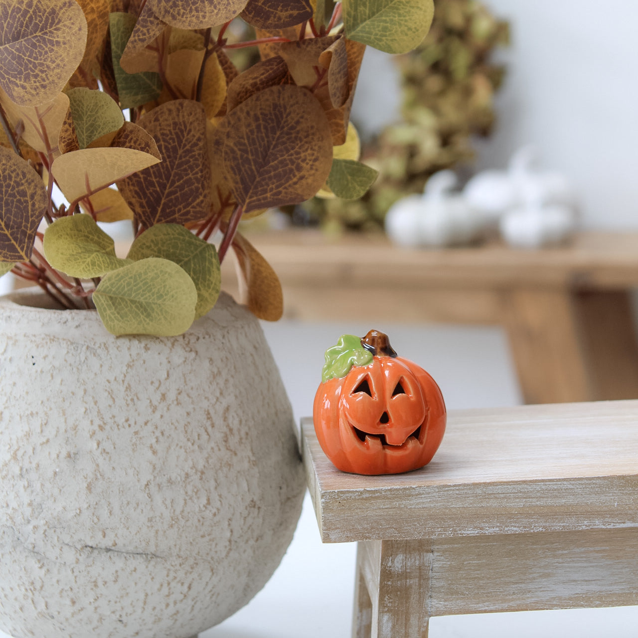 Mini Ceramic Cut Out Pumpkin