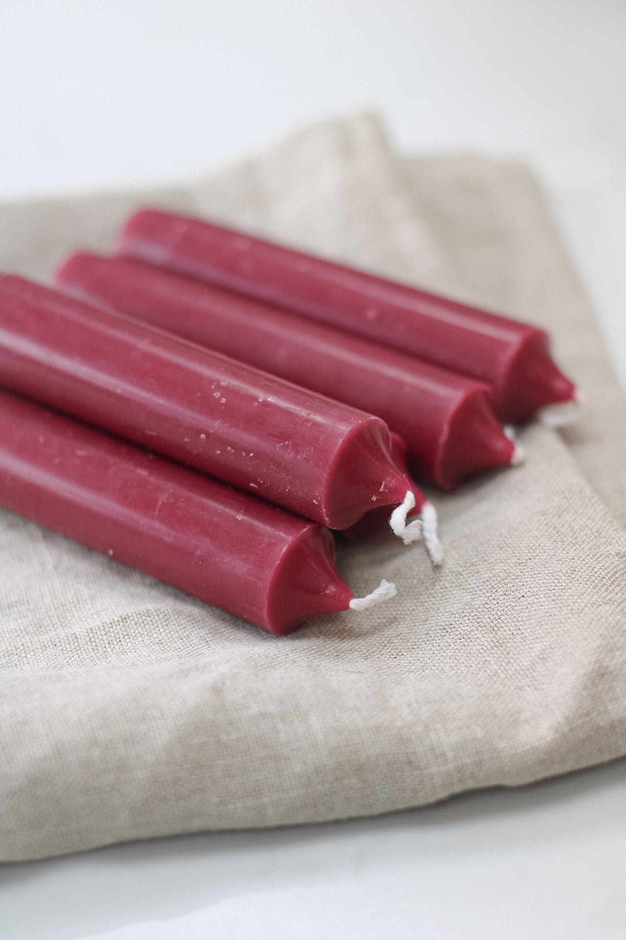 Mulberry Dinner Candles | Bundle of 7