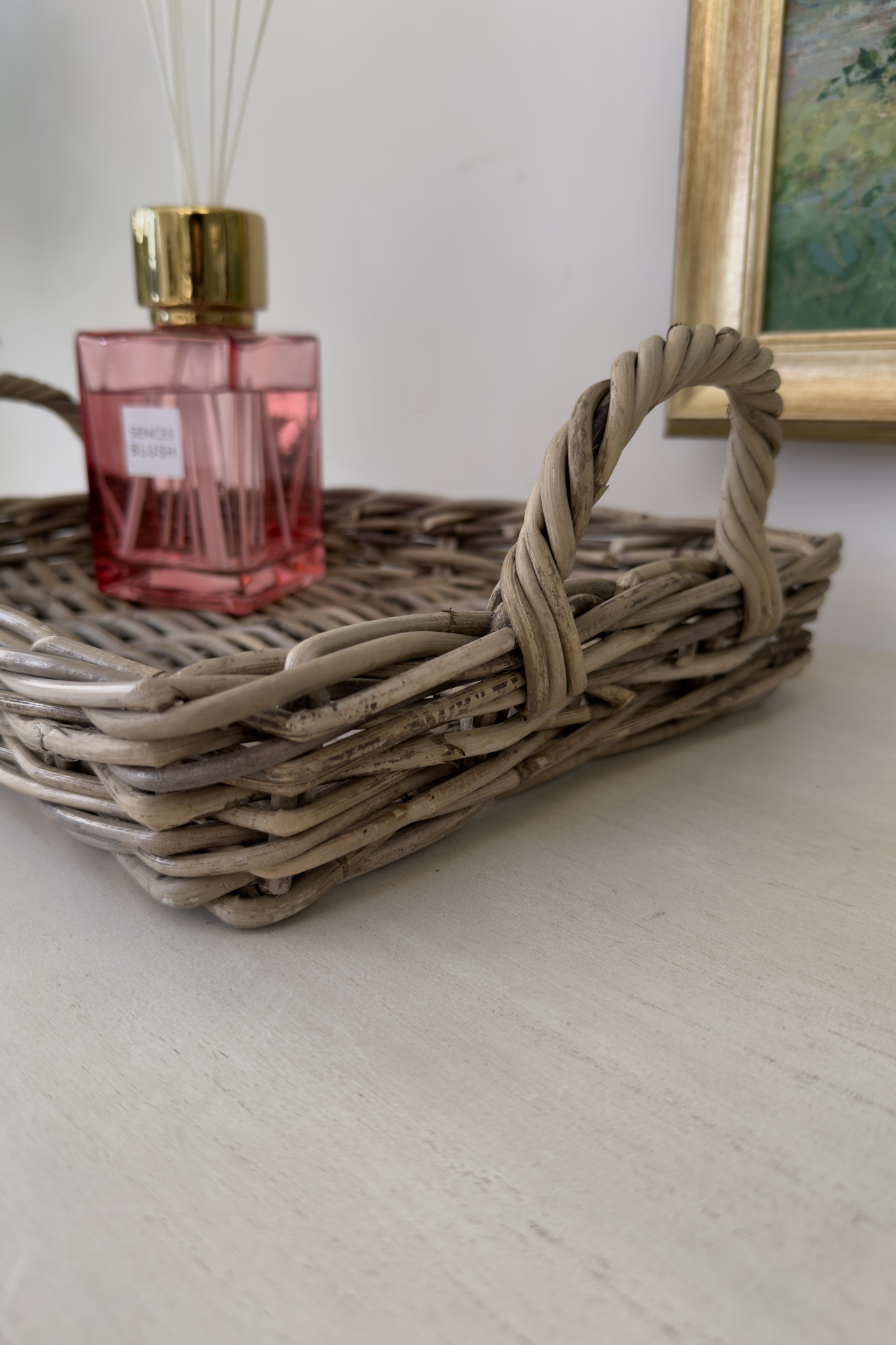 Rectangular Rattan Wicker Tray