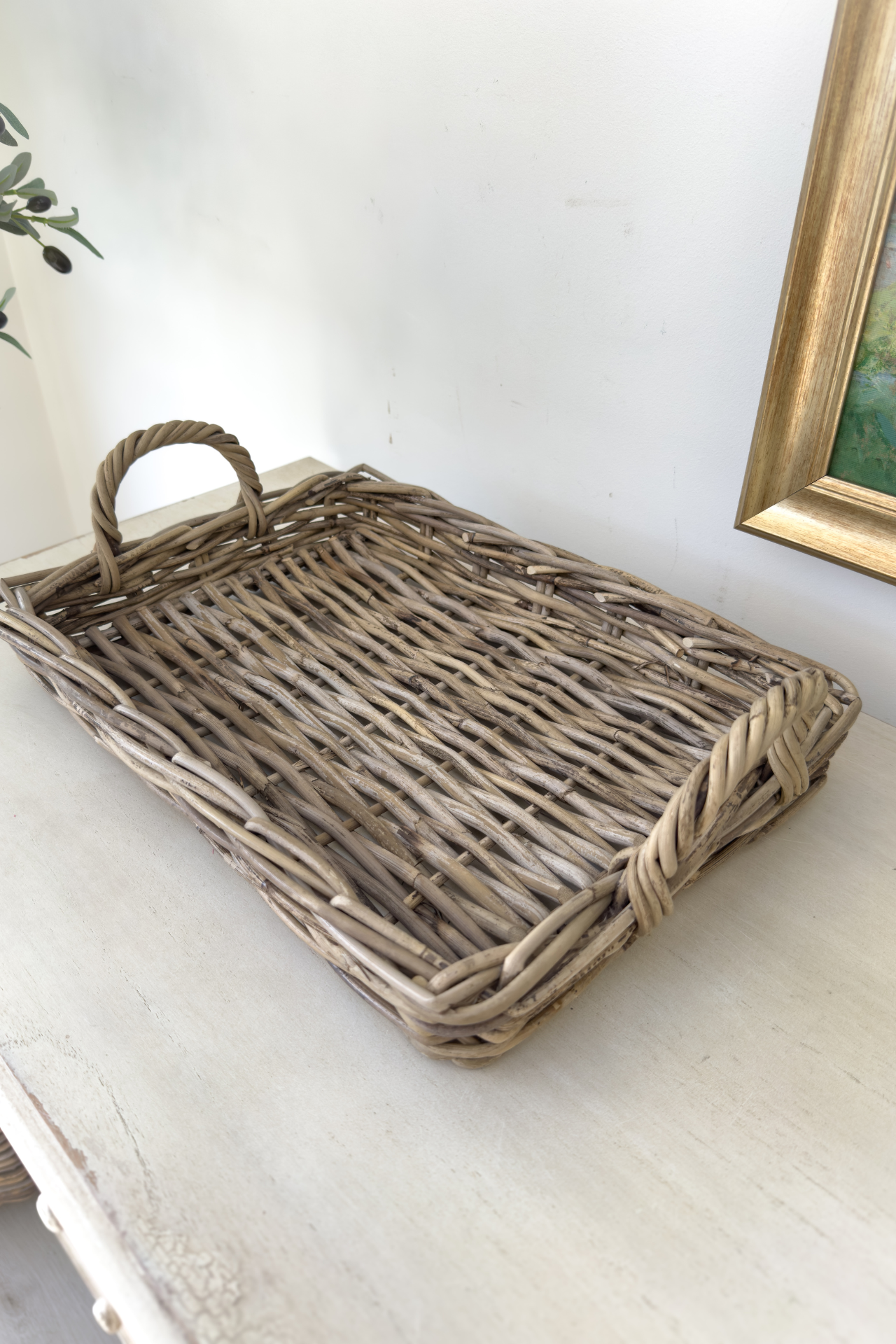 Rectangular Rattan Wicker Tray