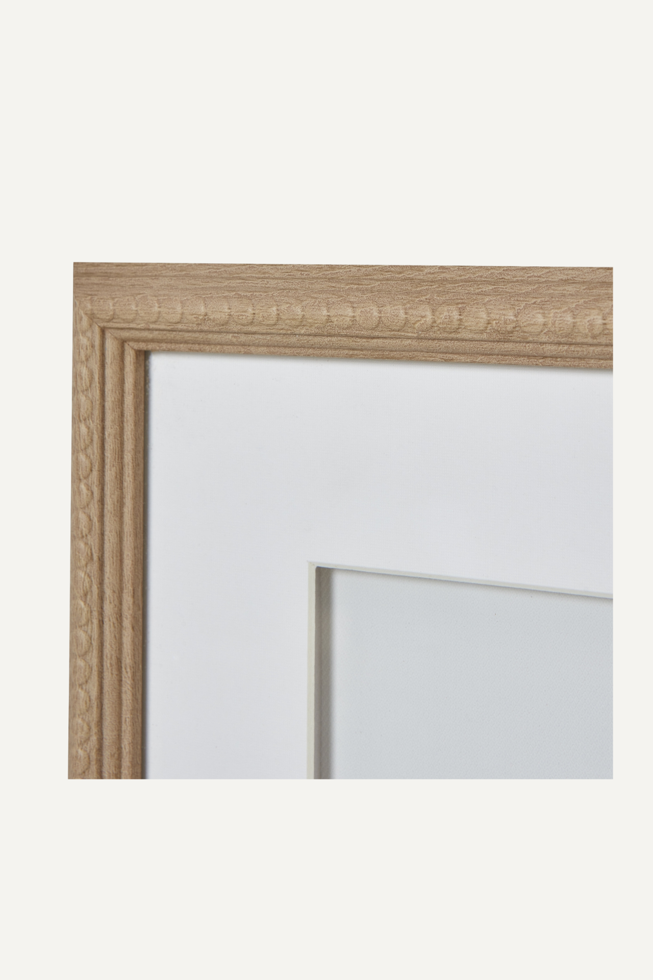 Reef Coral Wall Art in Natural Beaded Frame