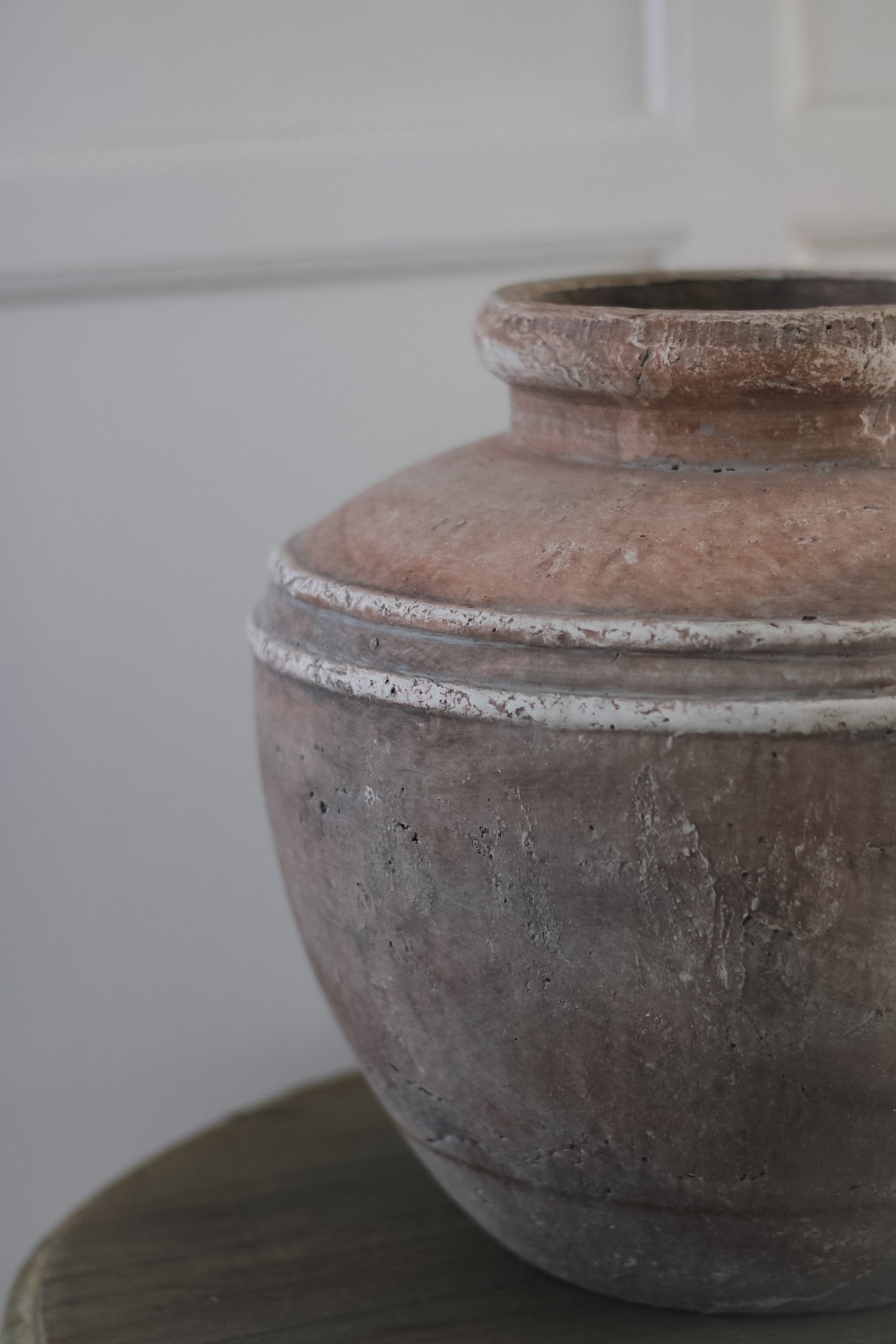 Rustic Brown Rounded Vase