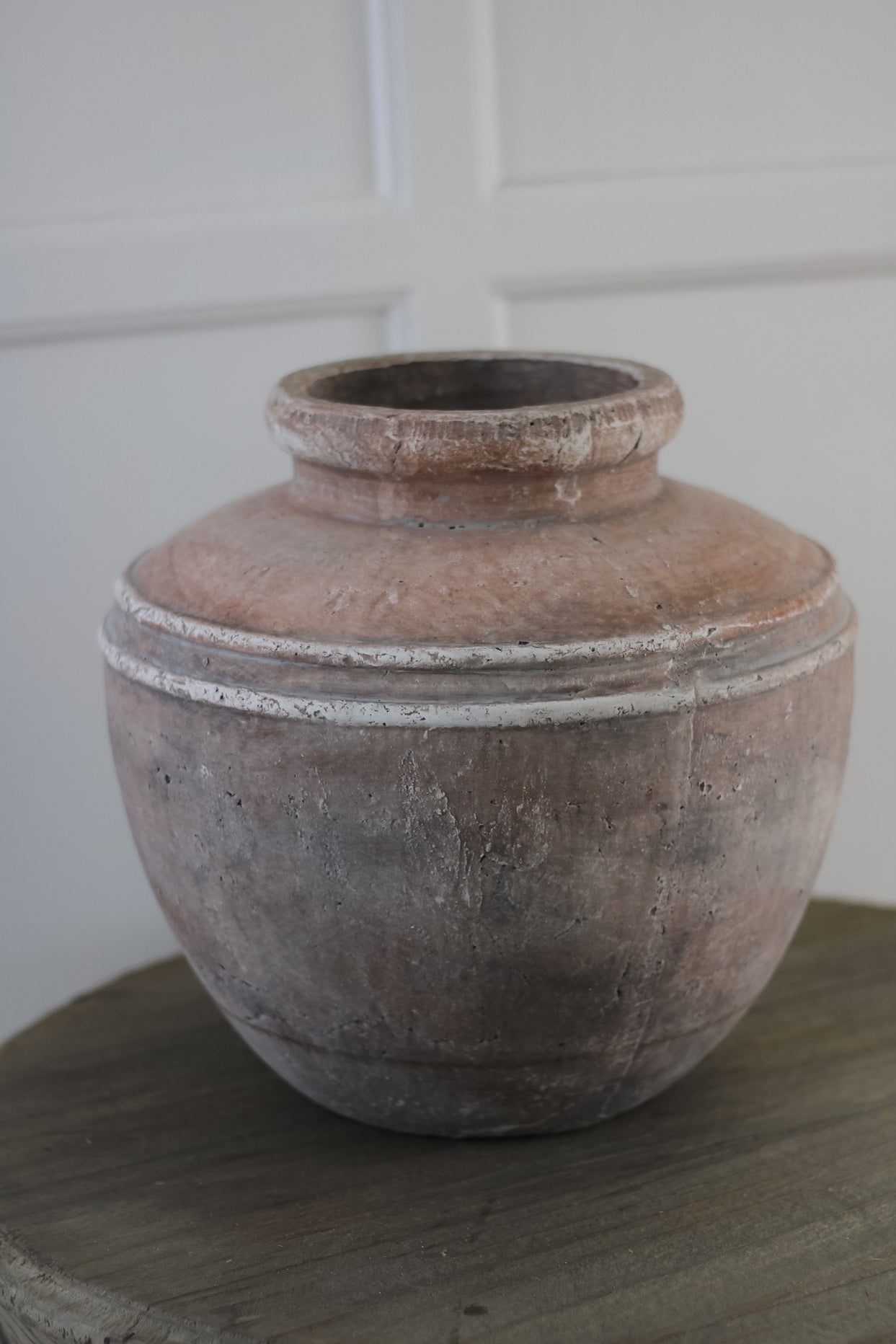 Rustic Brown Rounded Vase