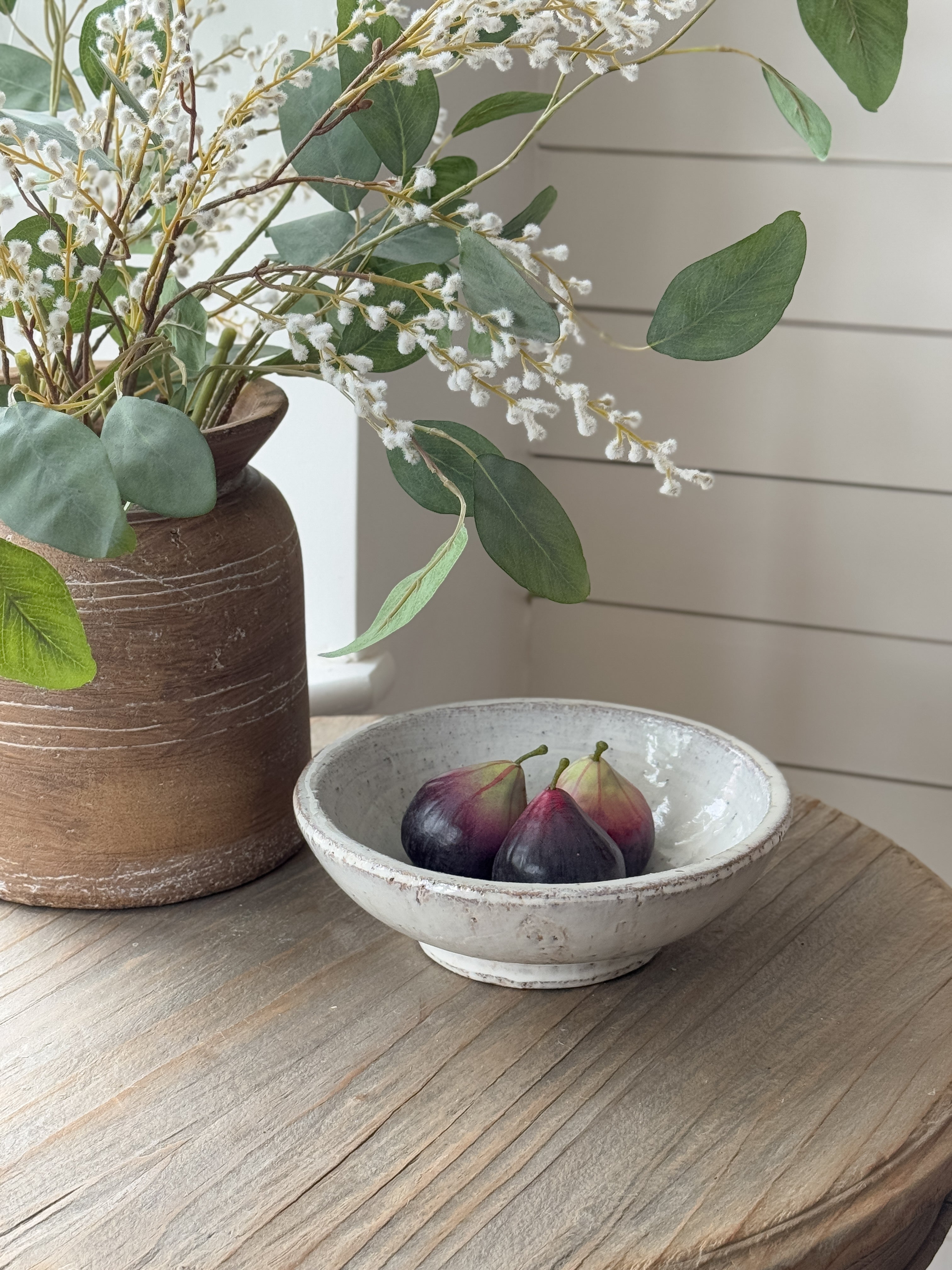 Rustic Cream Decorative Bowl