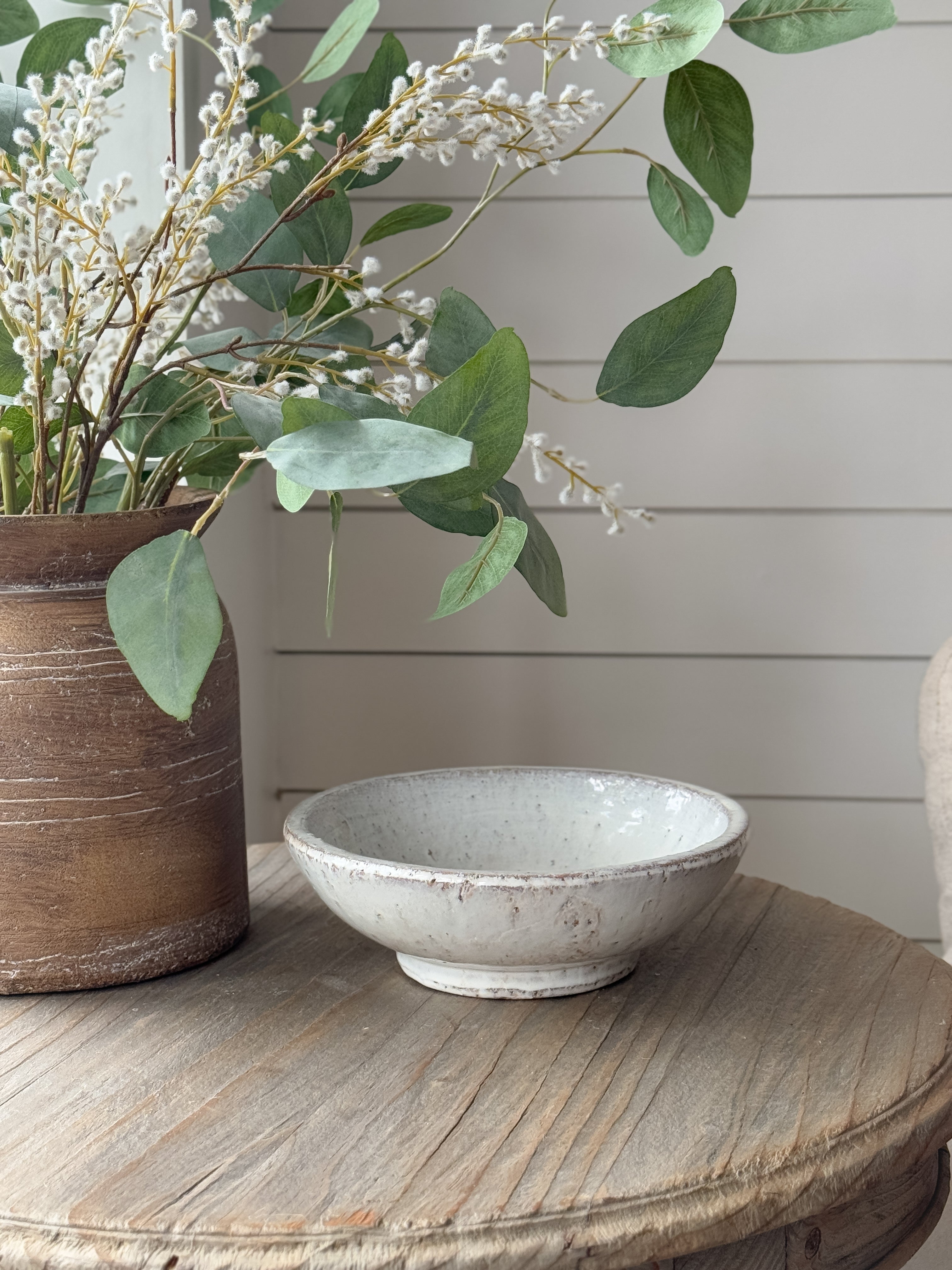 Rustic Cream Decorative Bowl