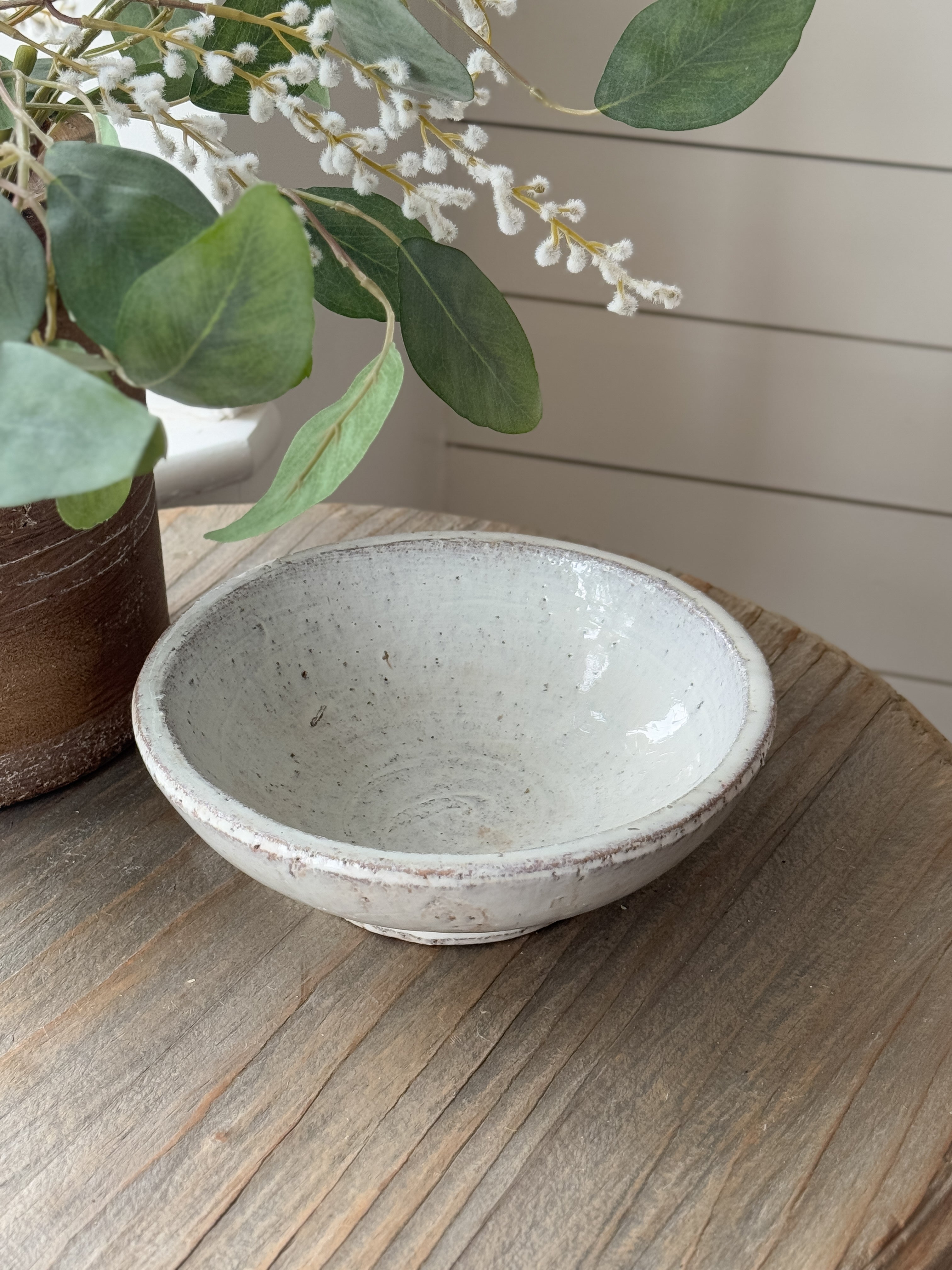 Rustic Cream Decorative Bowl