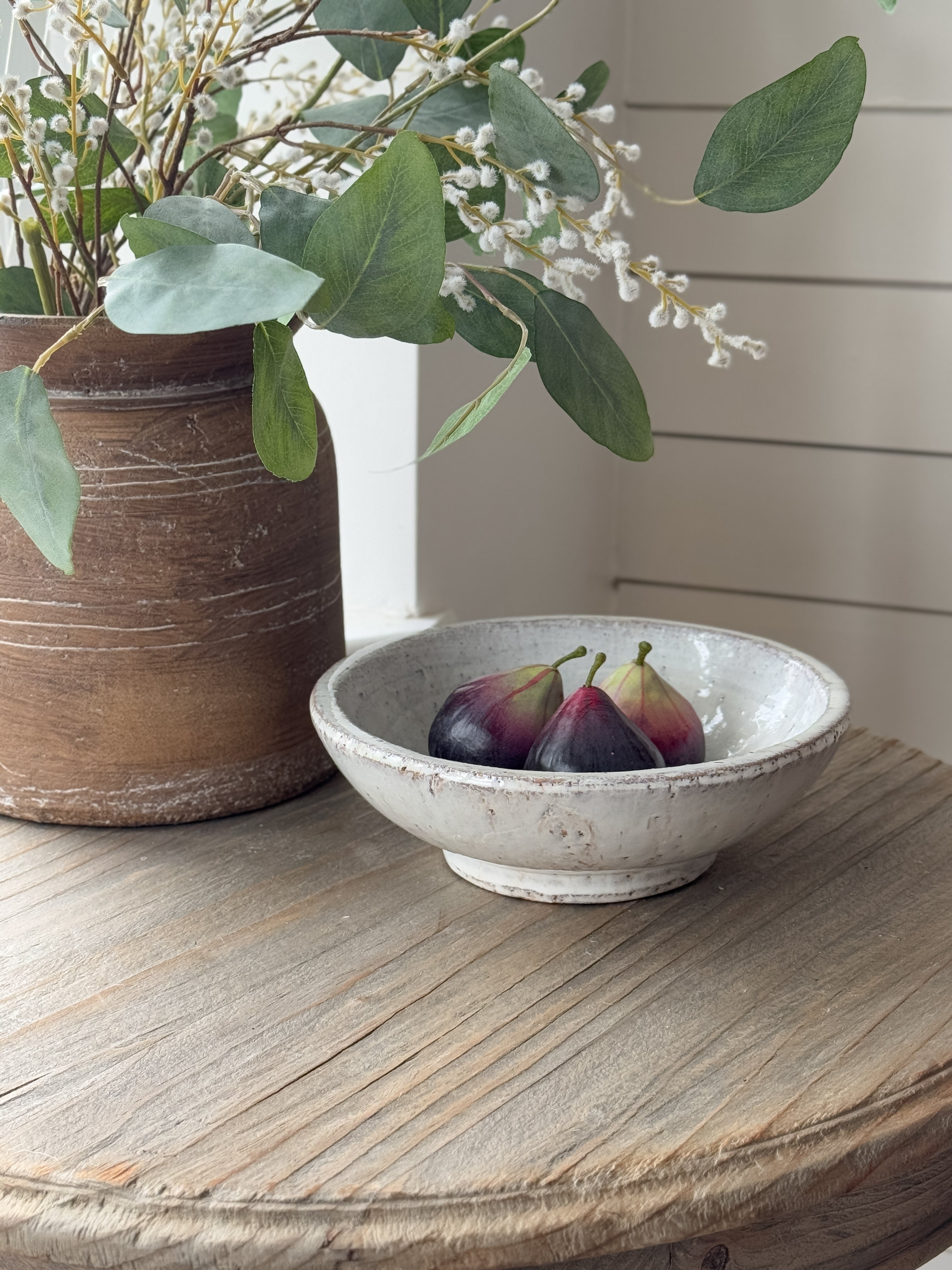 Rustic Cream Decorative Bowl