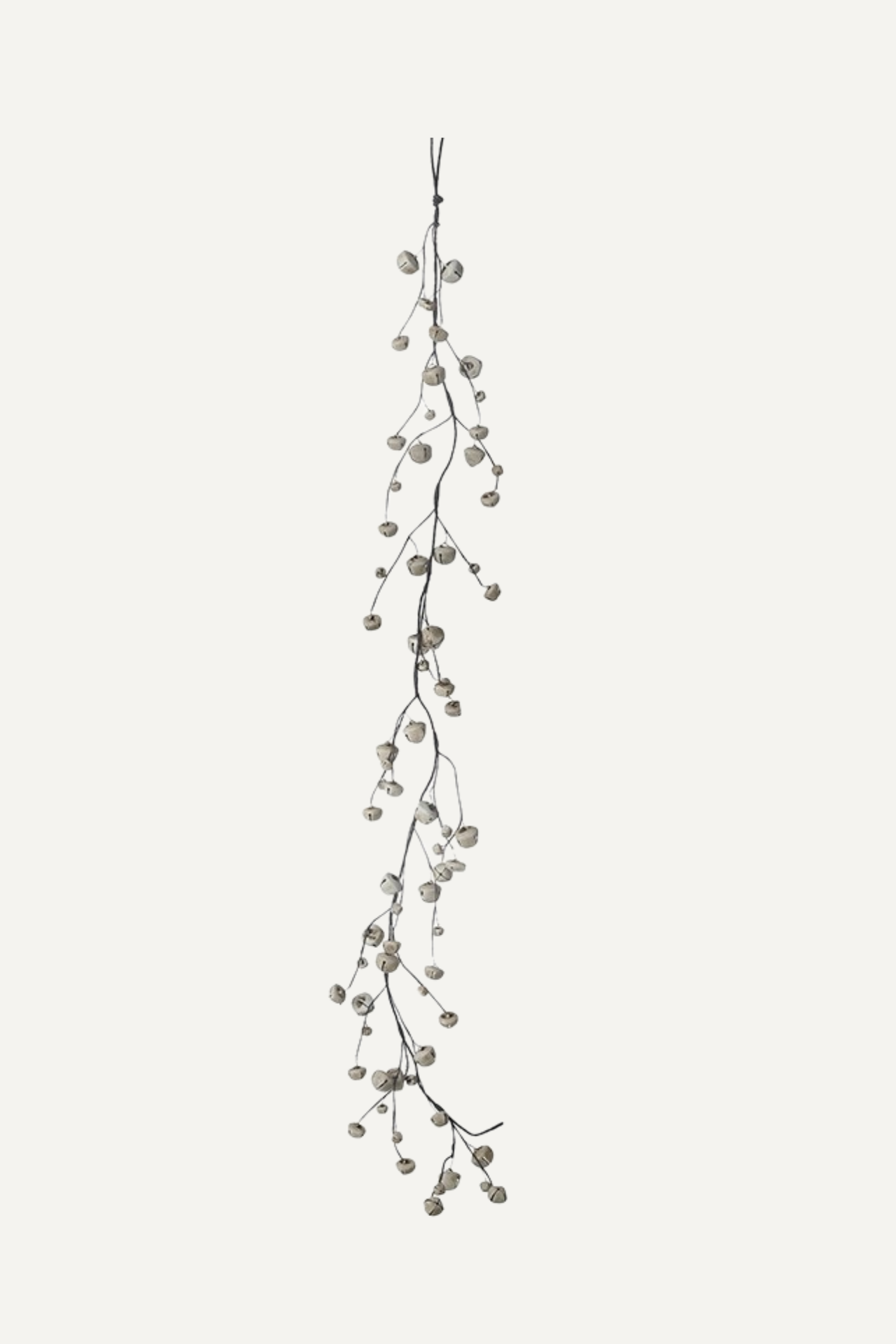 Rustic White Metal Bells Garland
