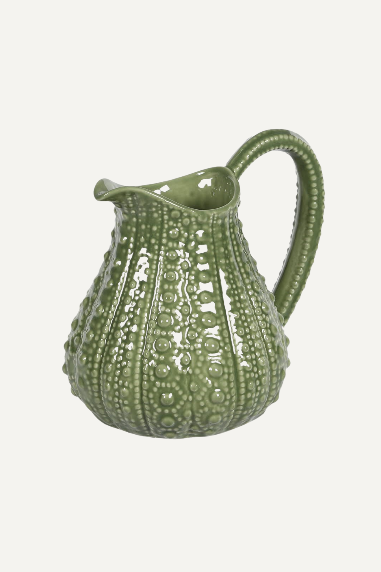 Sage porcelain urchin jug for beautiful home decor
