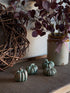 Set of 4 Verdigris Pumpkins