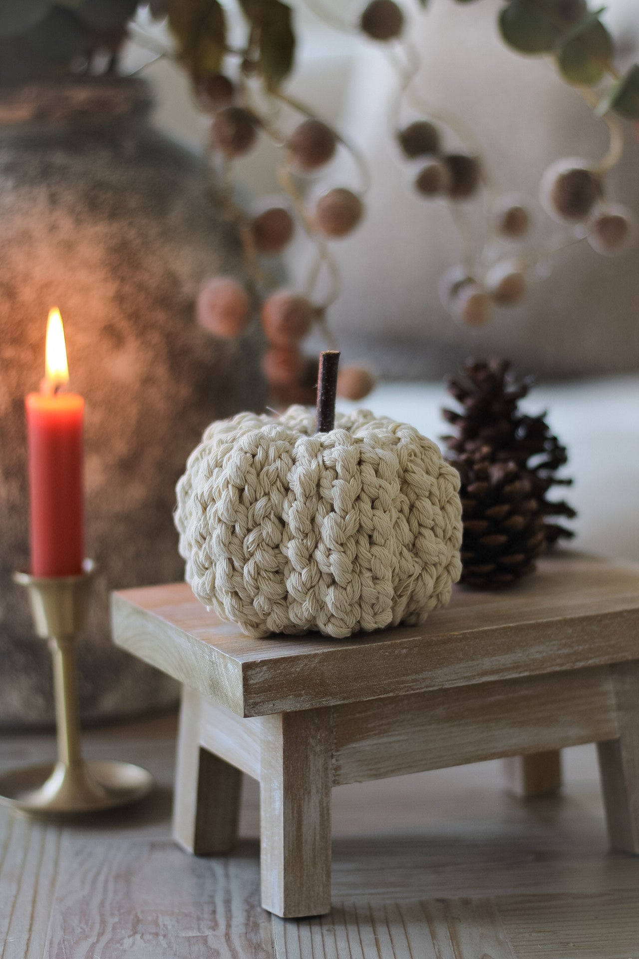 Small Cream Pumpkin