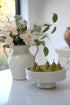 Soft Grey Textured Pedestal Bowl