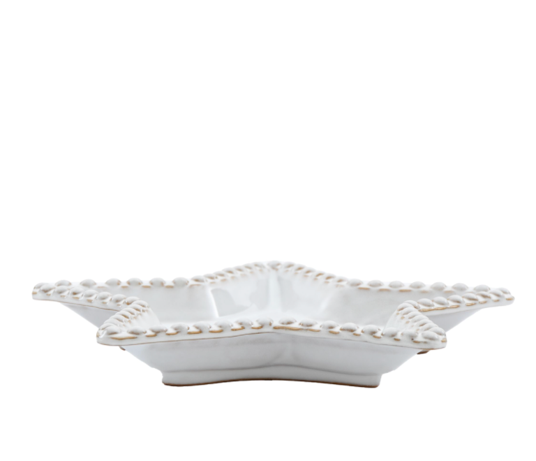 Star Beaded Stoneware Plates | Set of 3