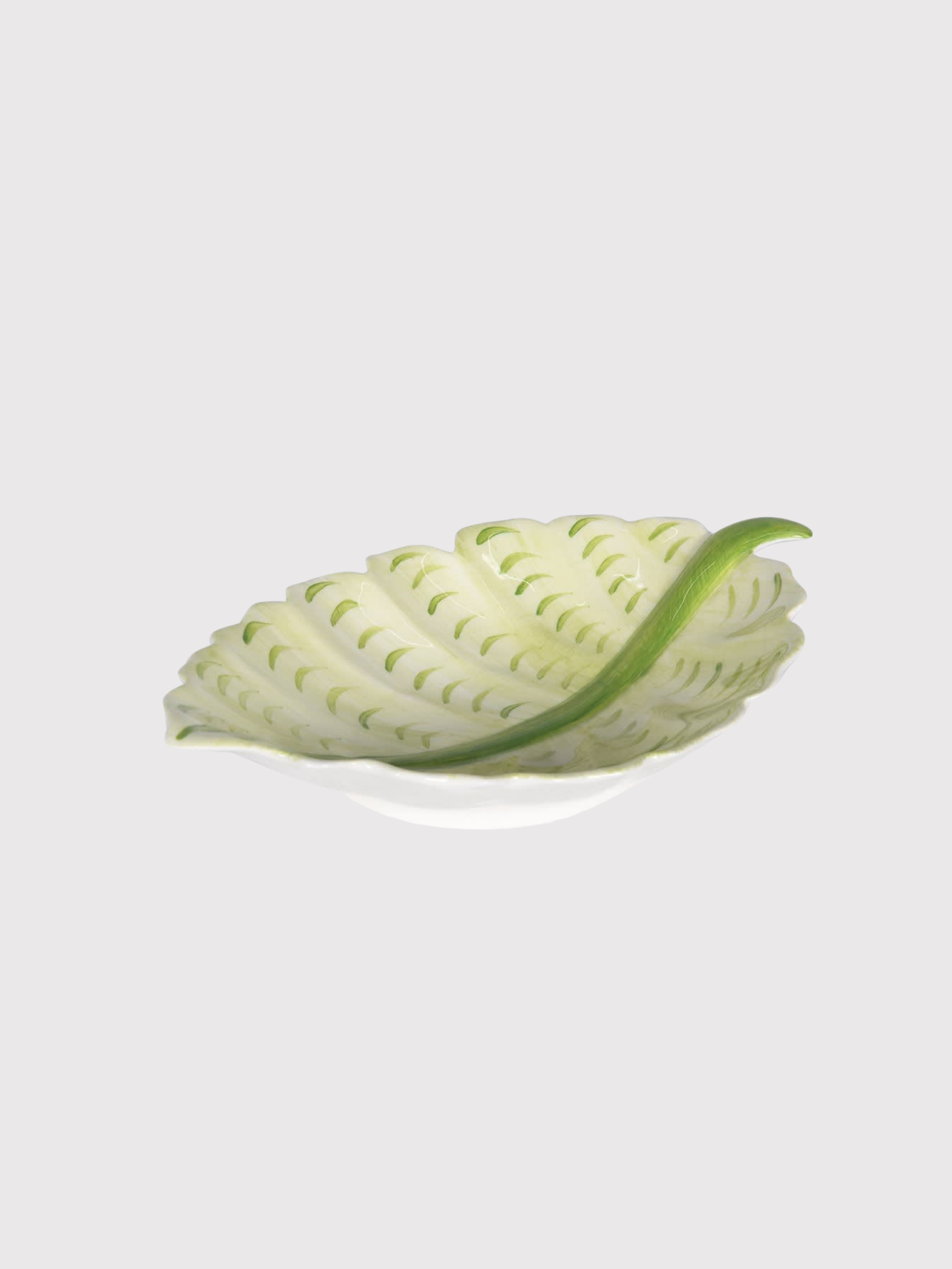 Stoneware Elm Leaf Plate
