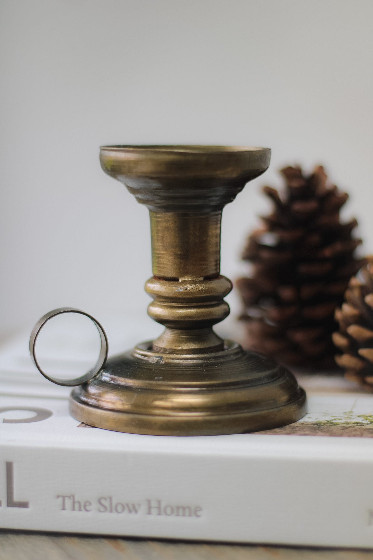 Tall Antique Chamberstick