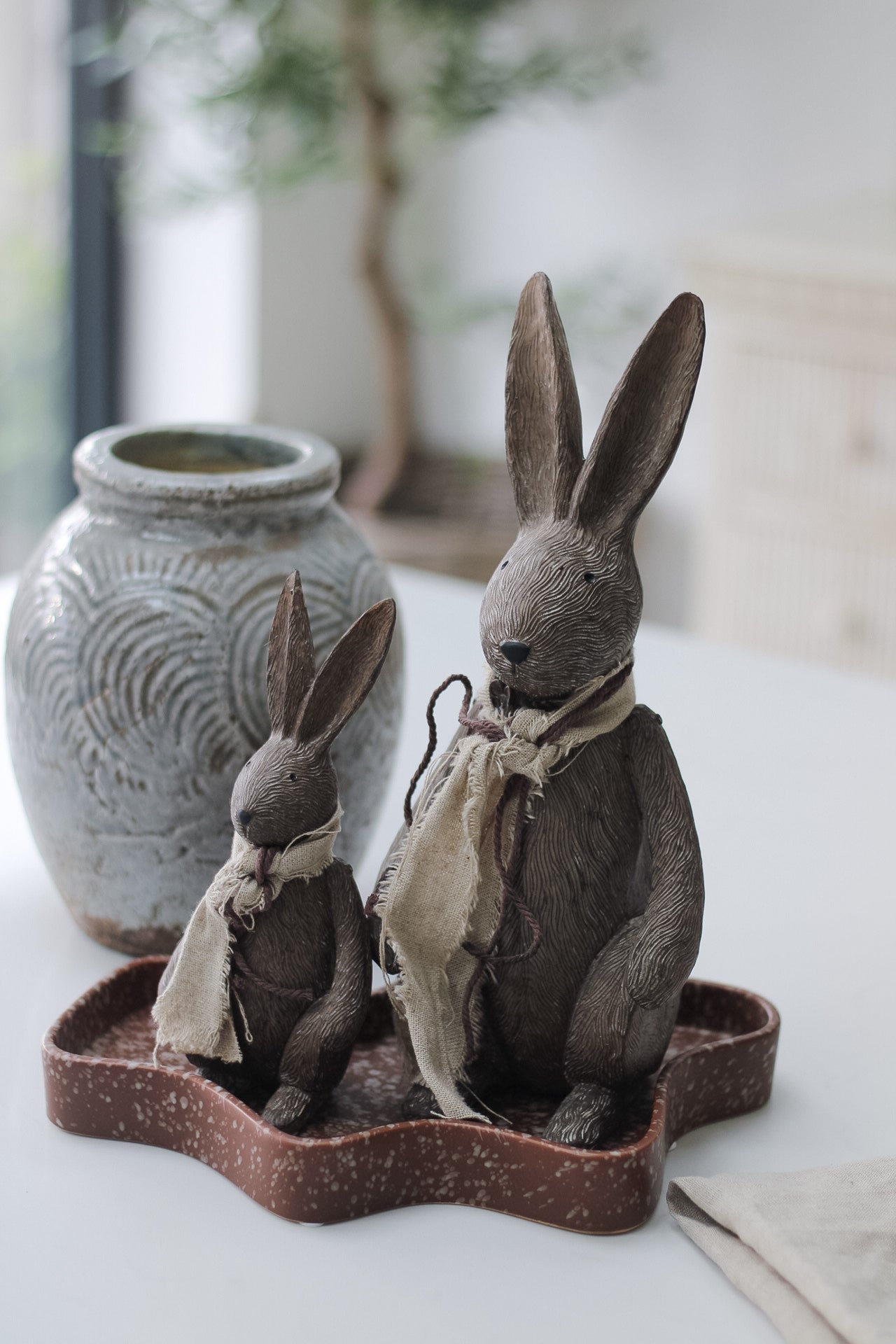 Tall Standing Bunny Rabbit Ornament