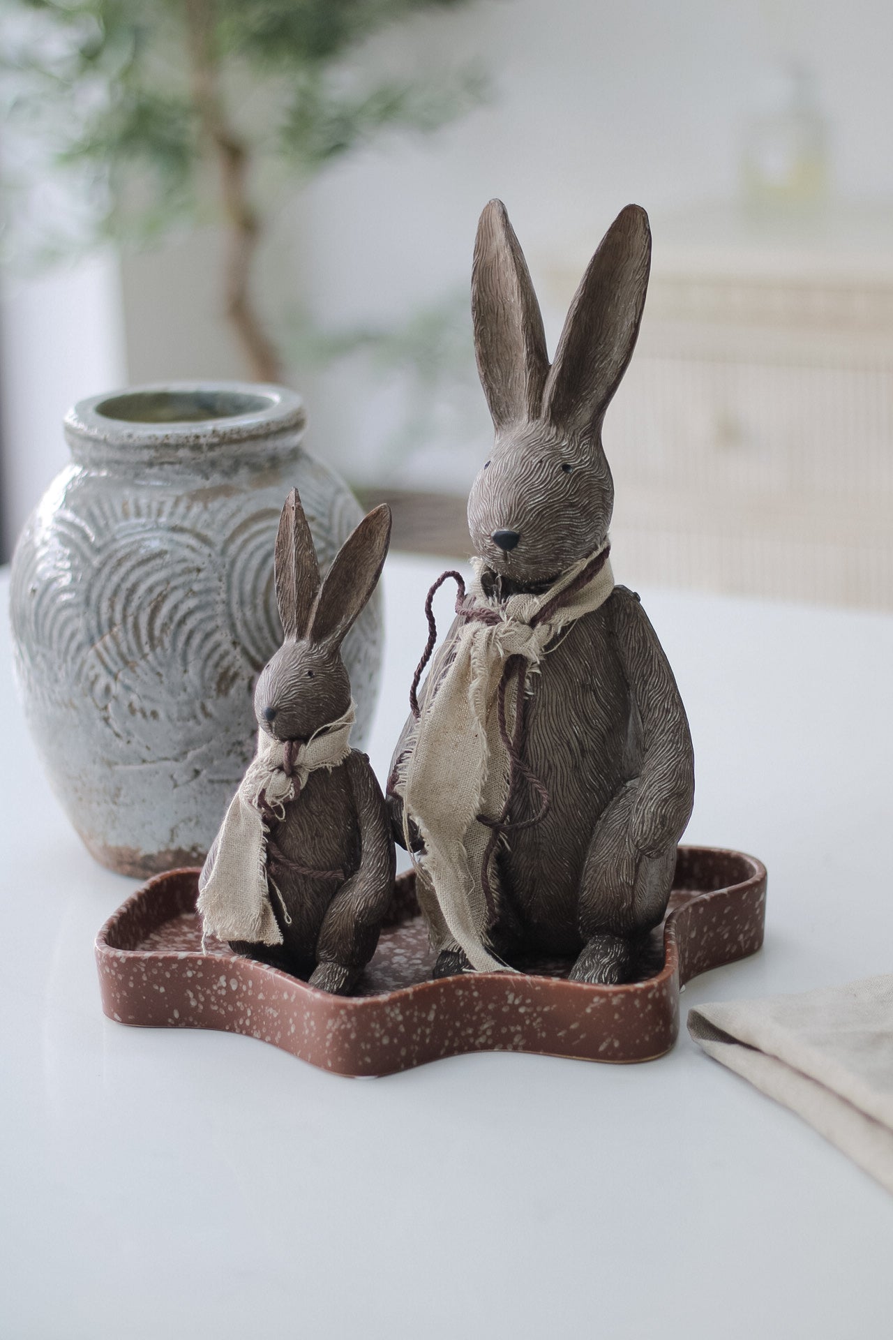 Tall Standing Bunny Rabbit Ornament