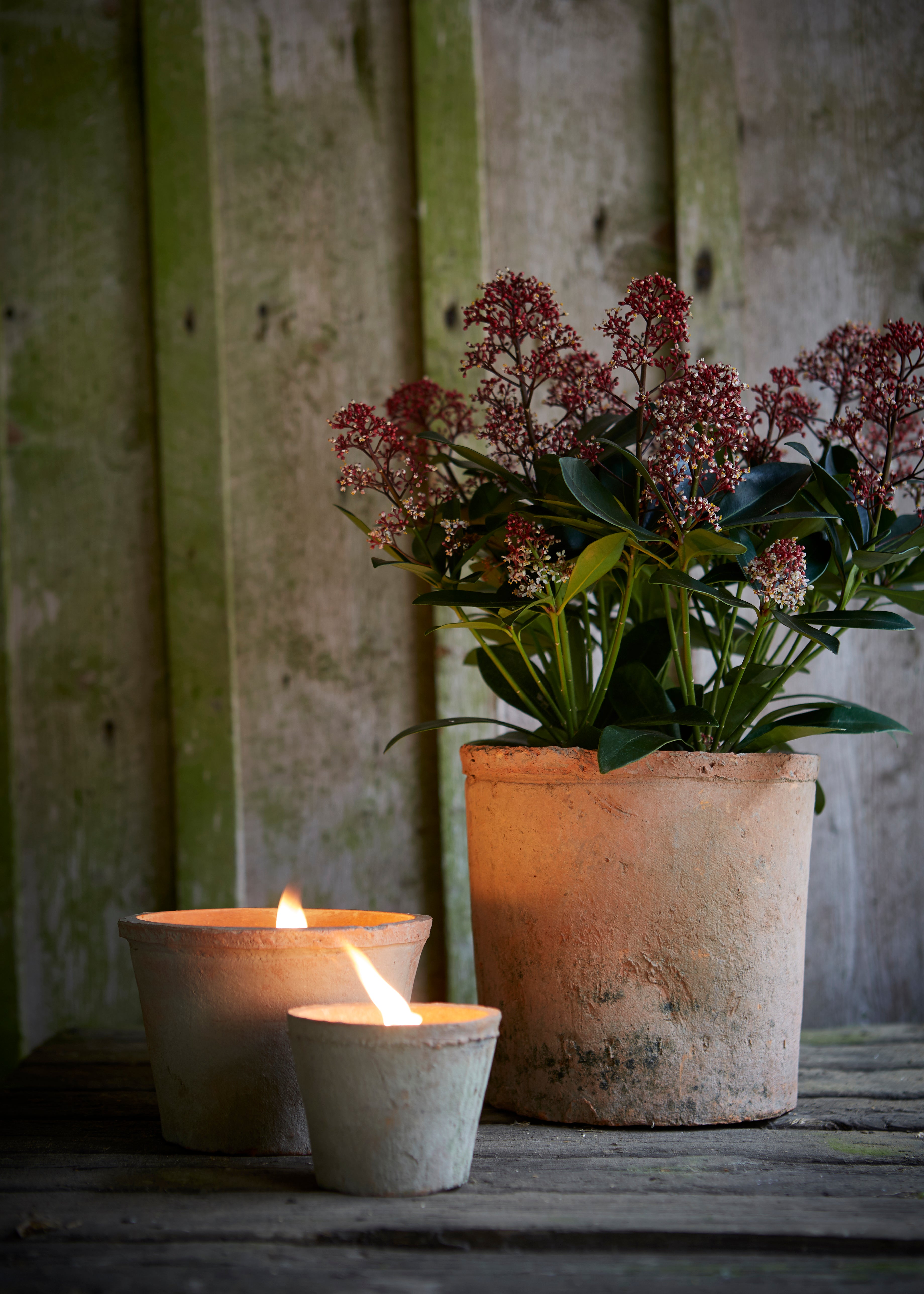 Terracotta Potted Candle