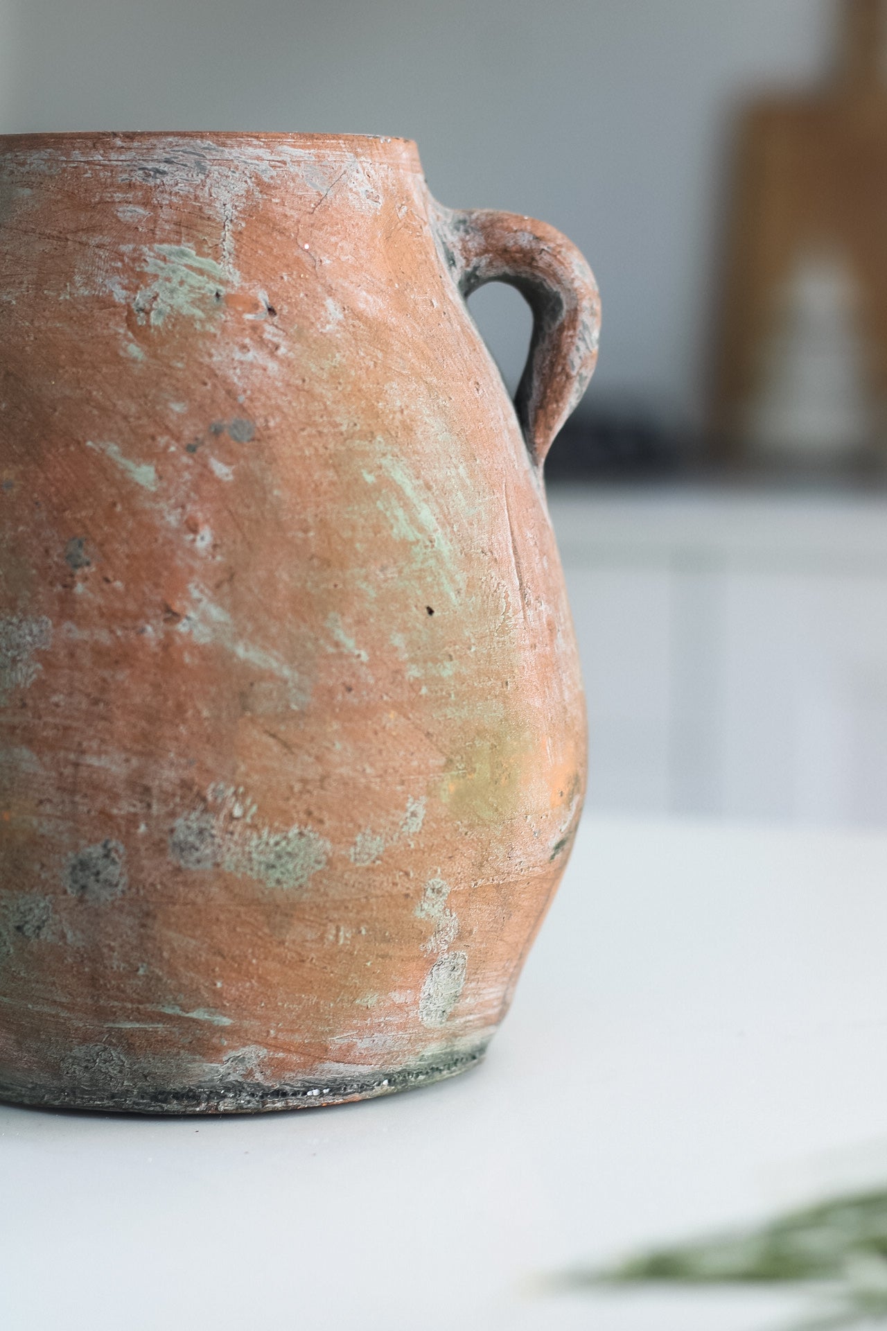 up close of Vintage Urn Vase