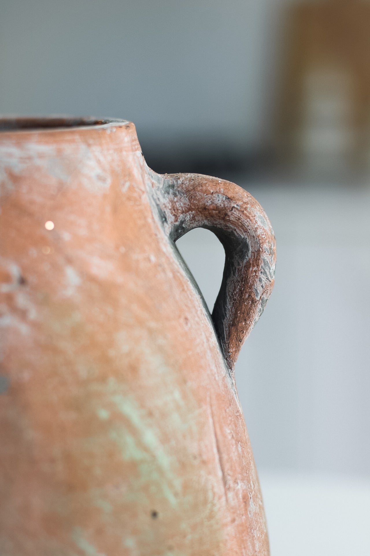 up close of Vintage Urn Vase