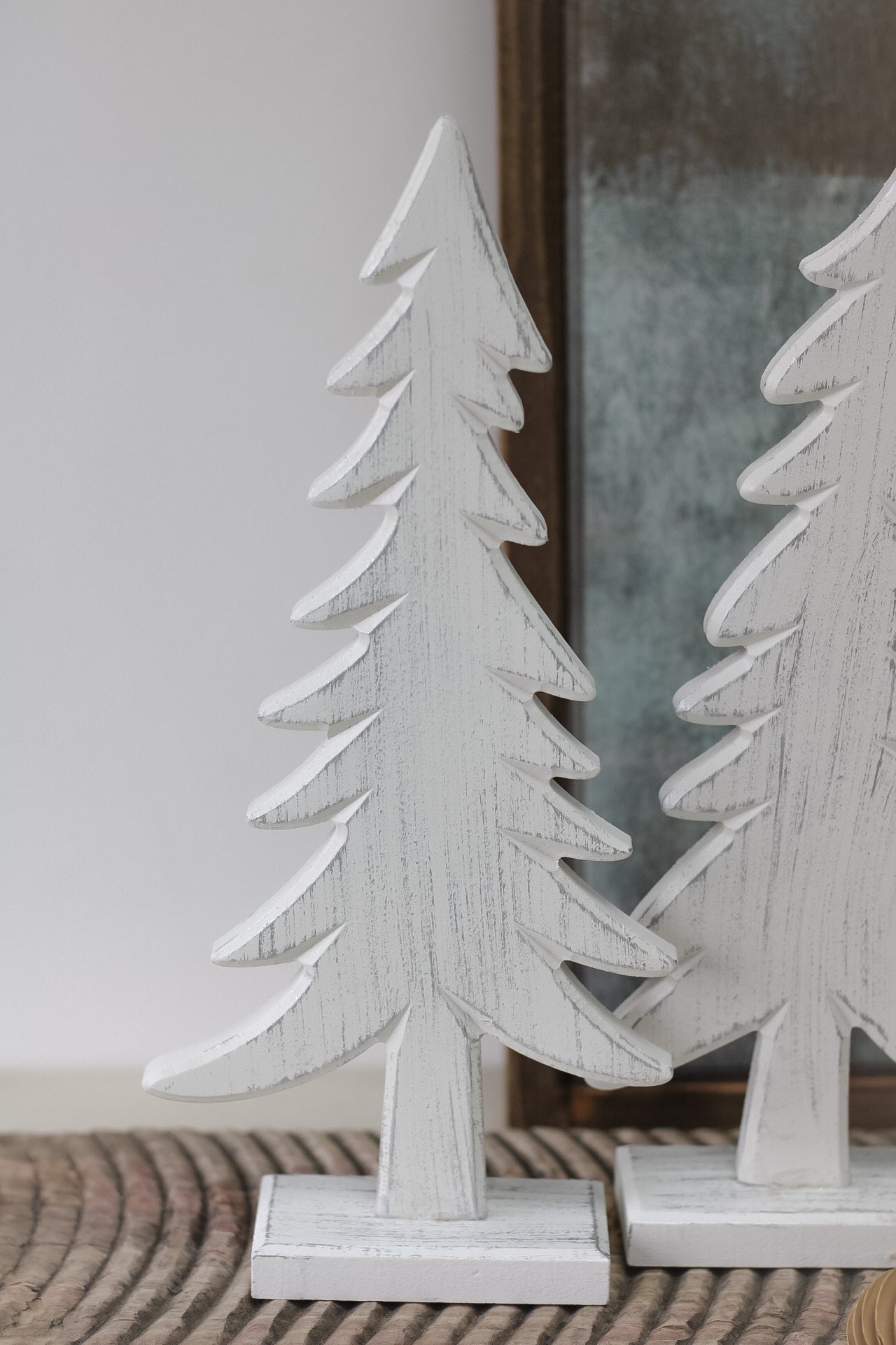 White Wooden Christmas Trees